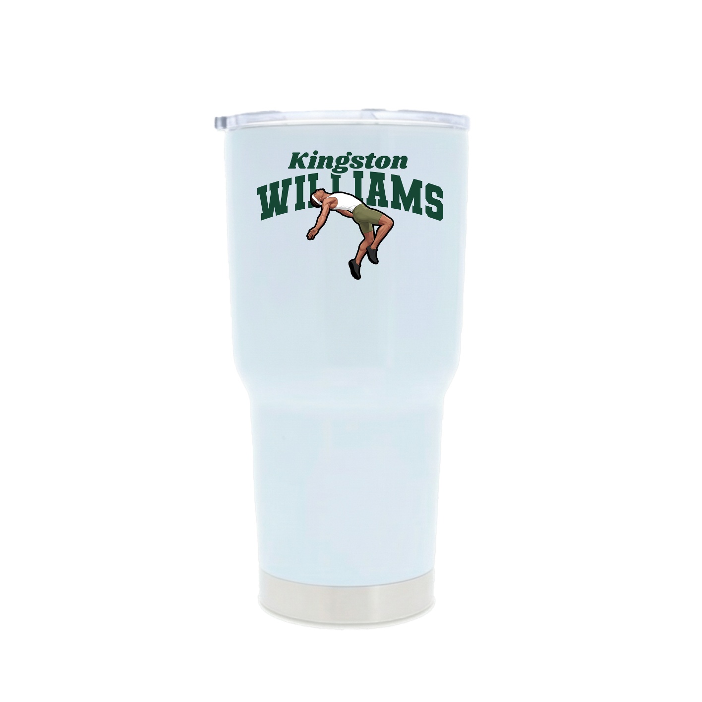 30oz Stainless Steel Tumbler — Signature Arch in White