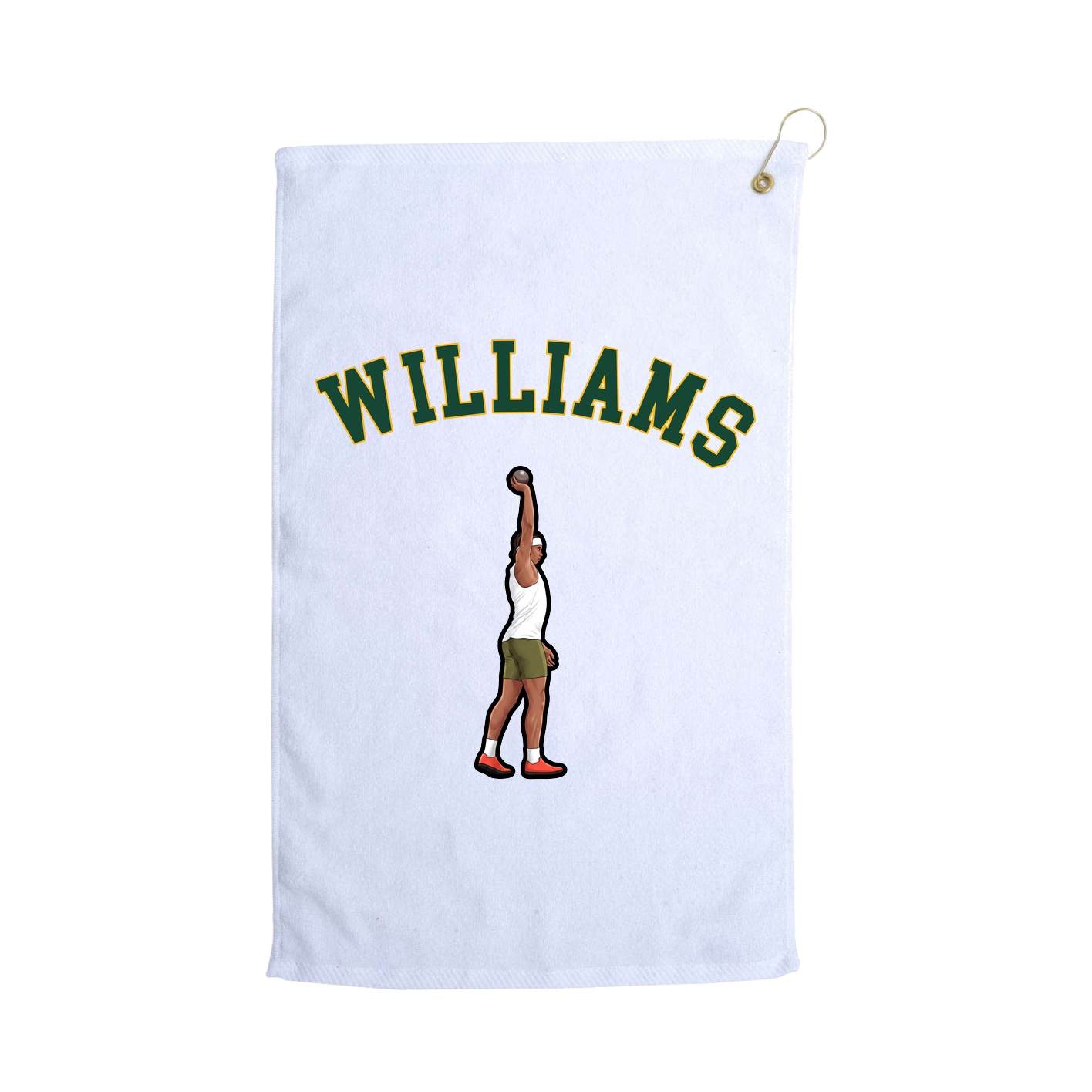 Golf Towel — Shirsey Arch in White