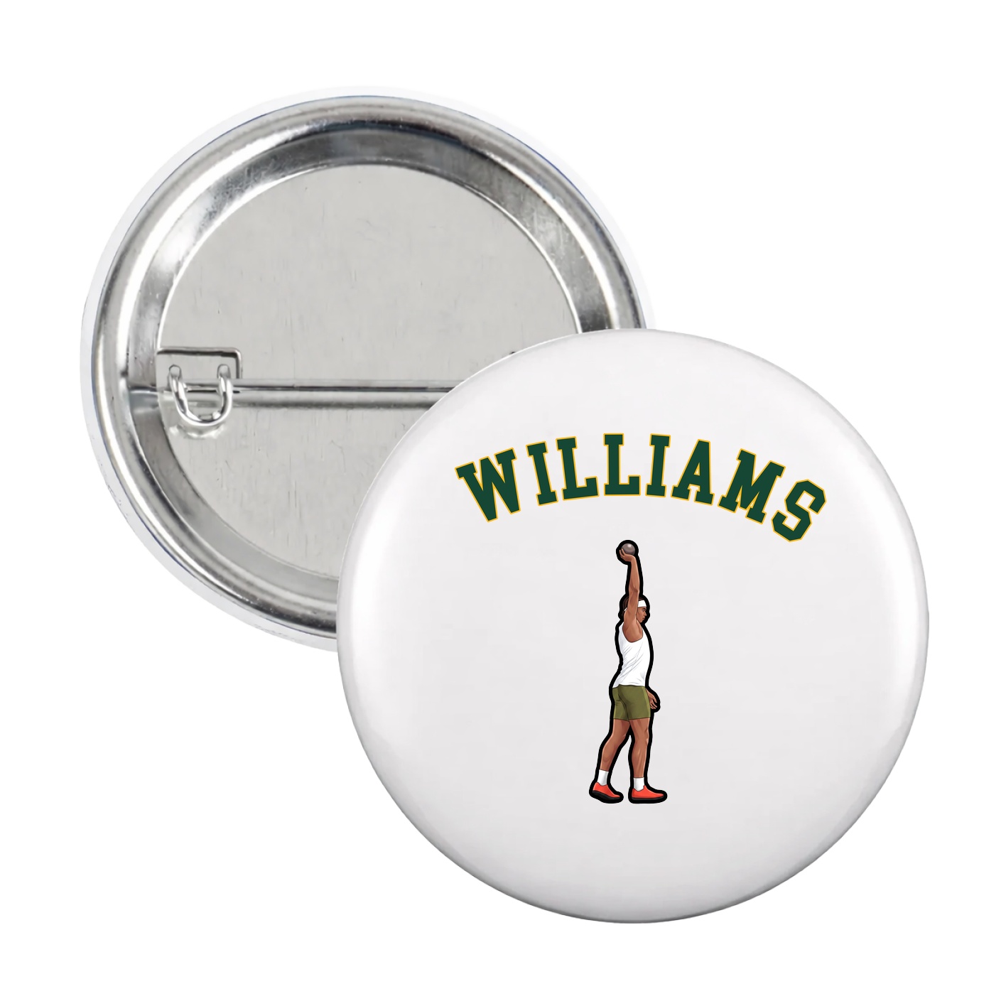 Game Day Button — Shirsey Arch in White