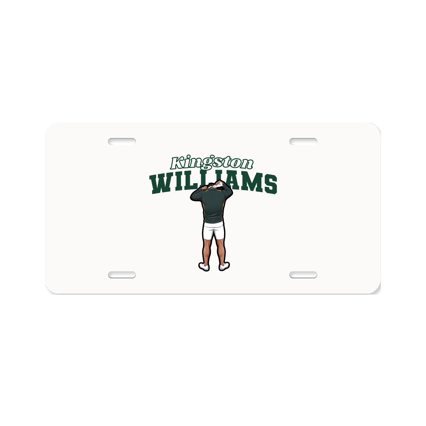 License Plate — Name Arch in Classic