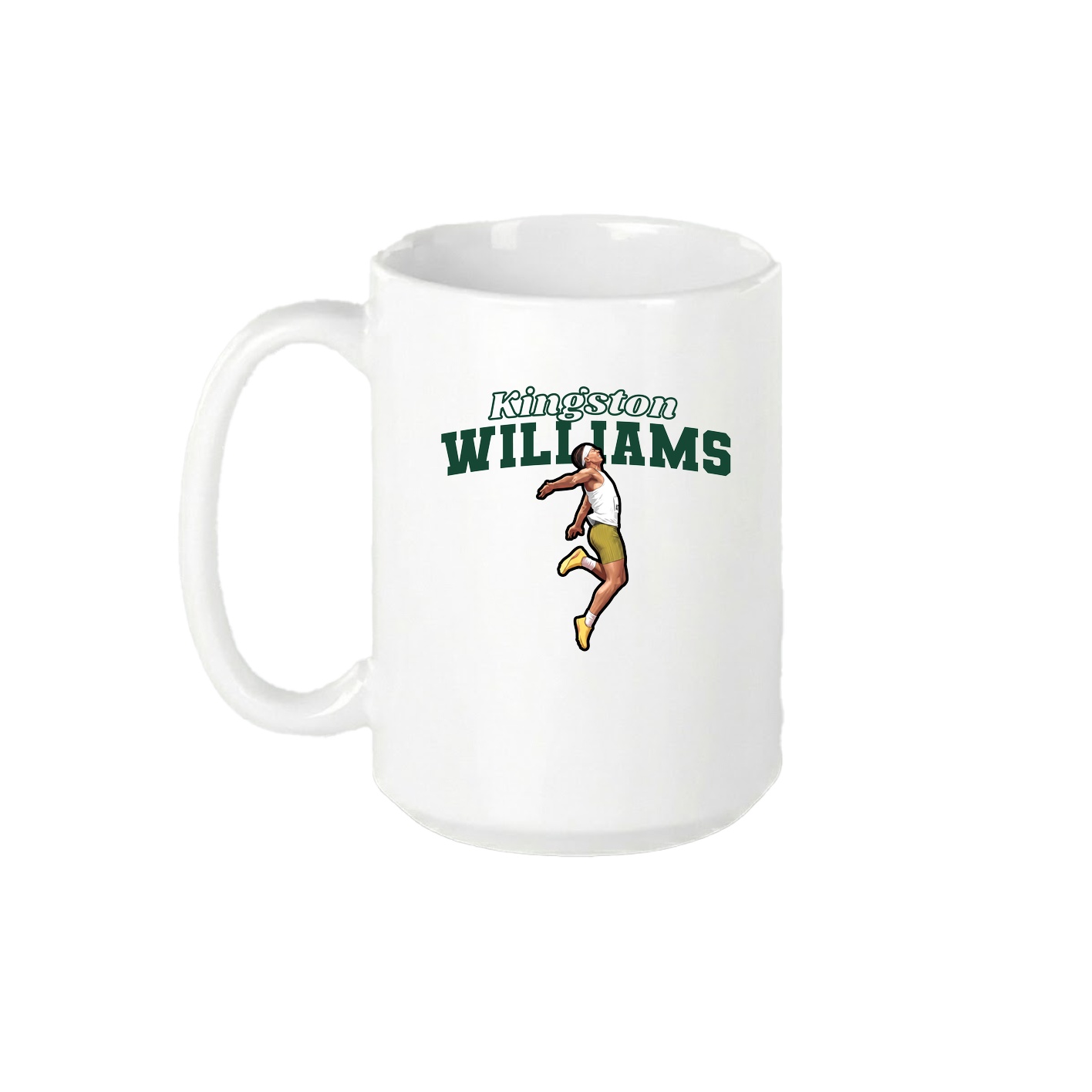 15oz Coffee Mug — Name Arch in White