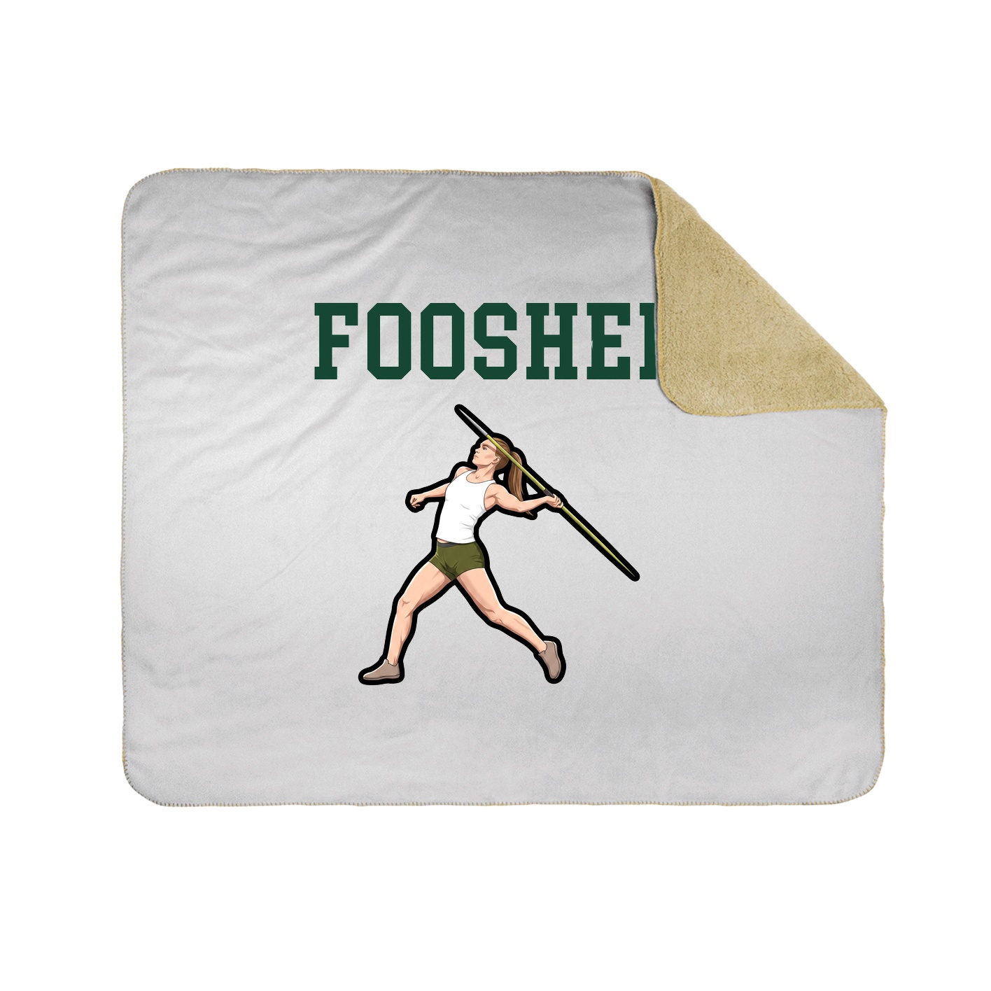 Throw Blanket — Shirsey in White