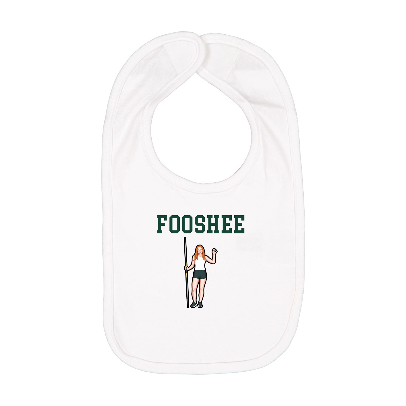 Infant Bib — Shirsey in White