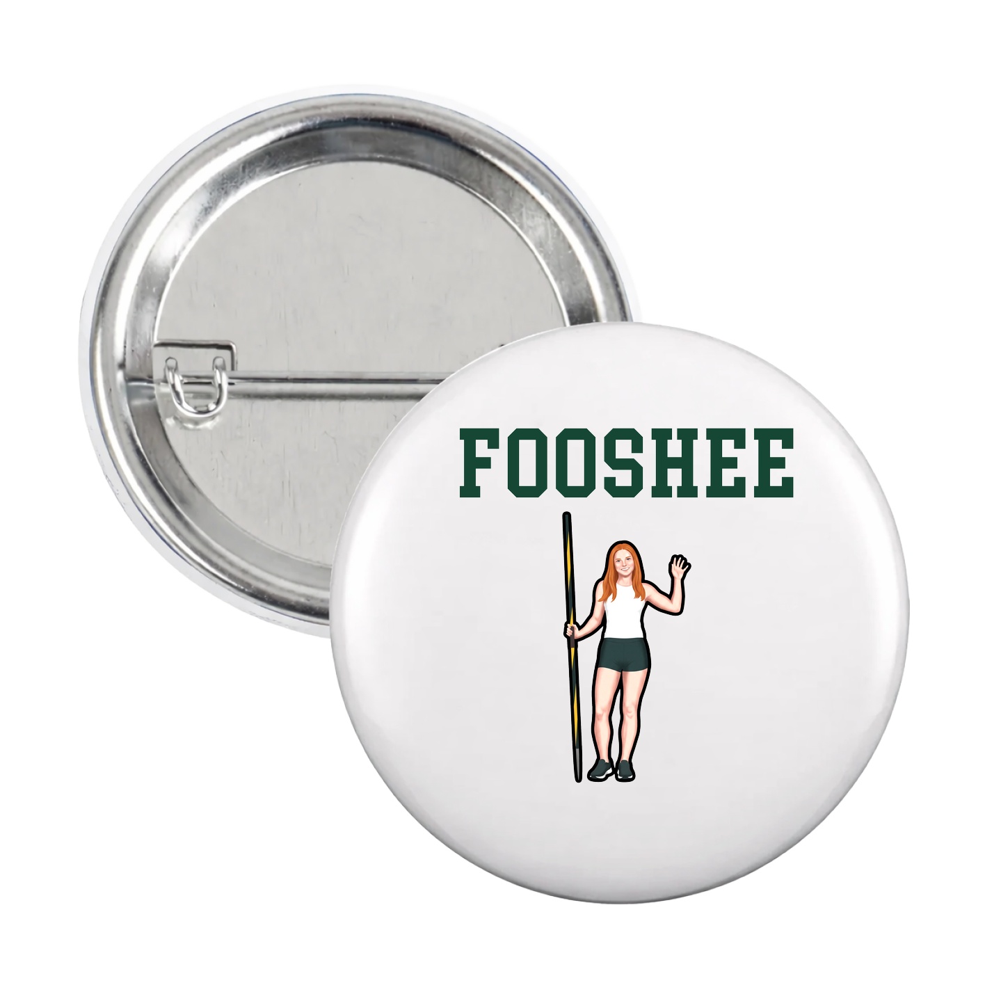 Game Day Button — Shirsey in White