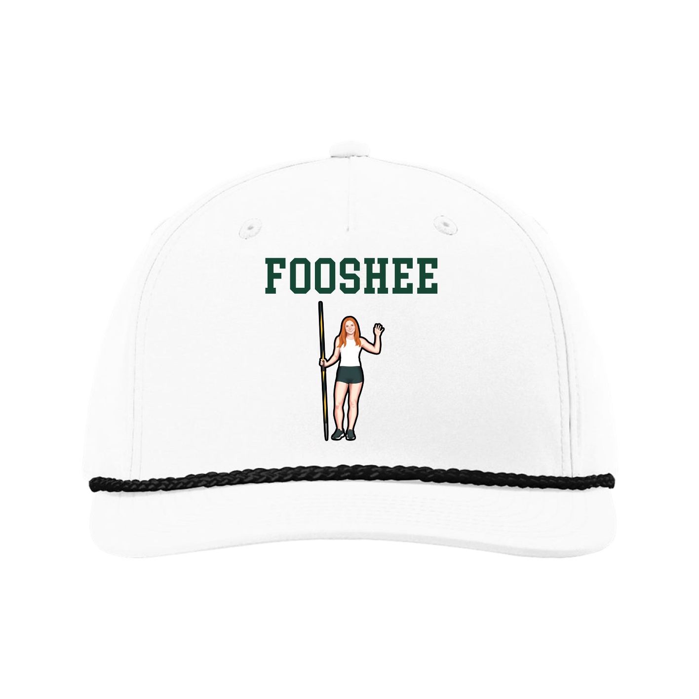 Five-Panel Classic Rope Cap — Shirsey in White