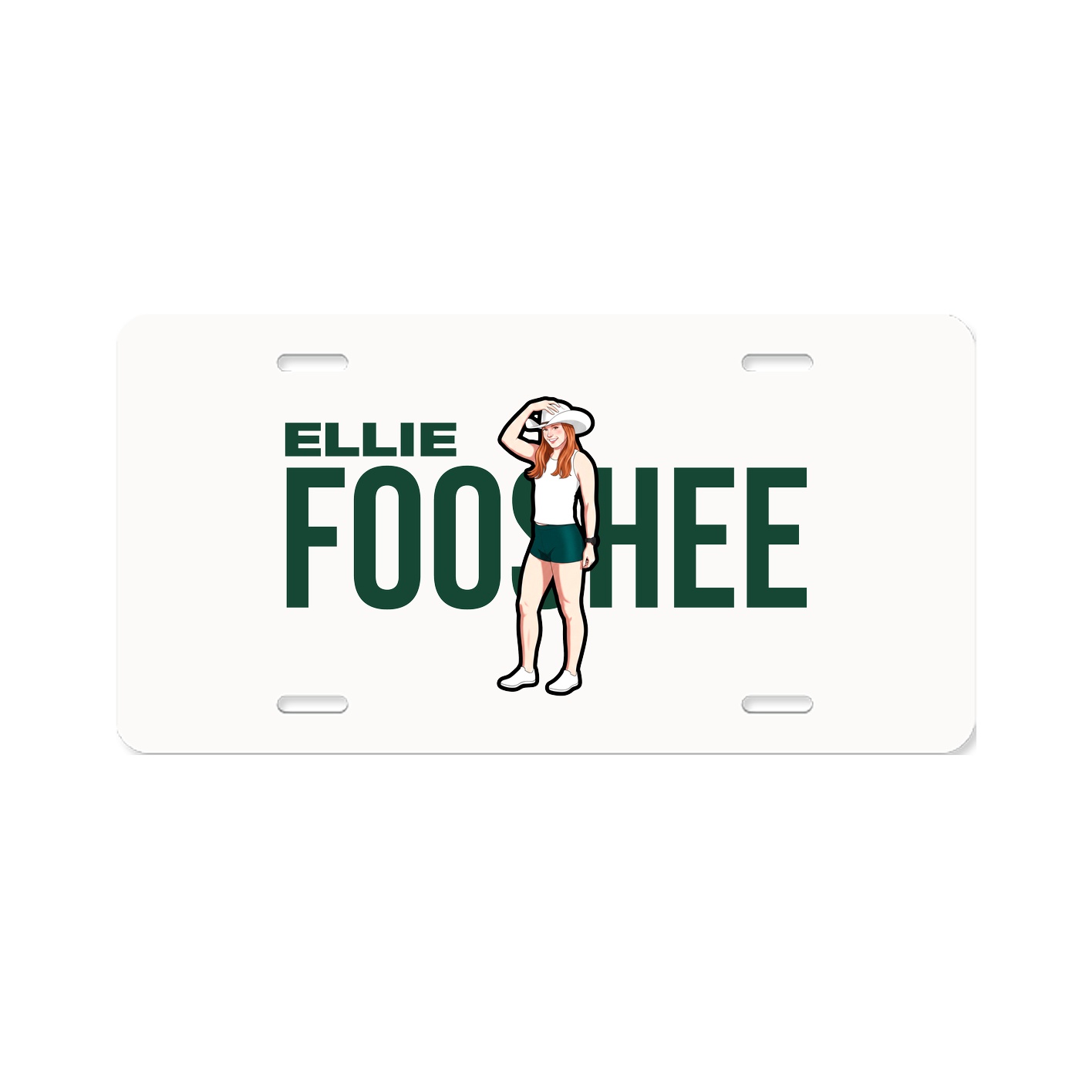 License Plate — Player Name in Classic