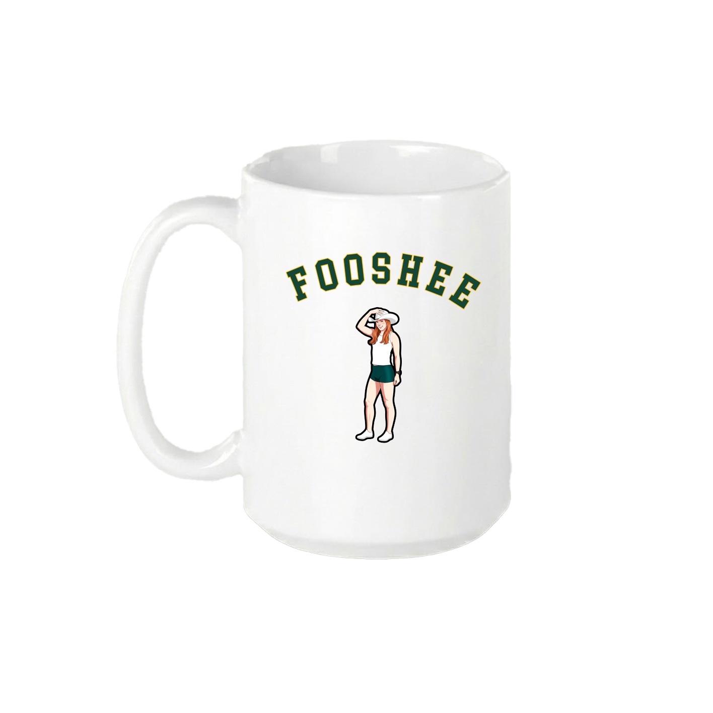 15oz Coffee Mug — Shirsey Arch in White