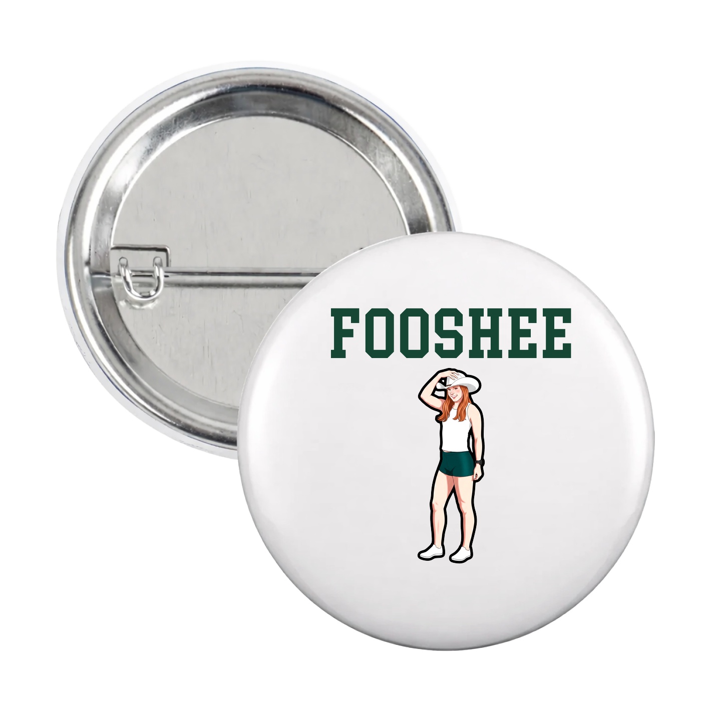 Game Day Button — Shirsey in White