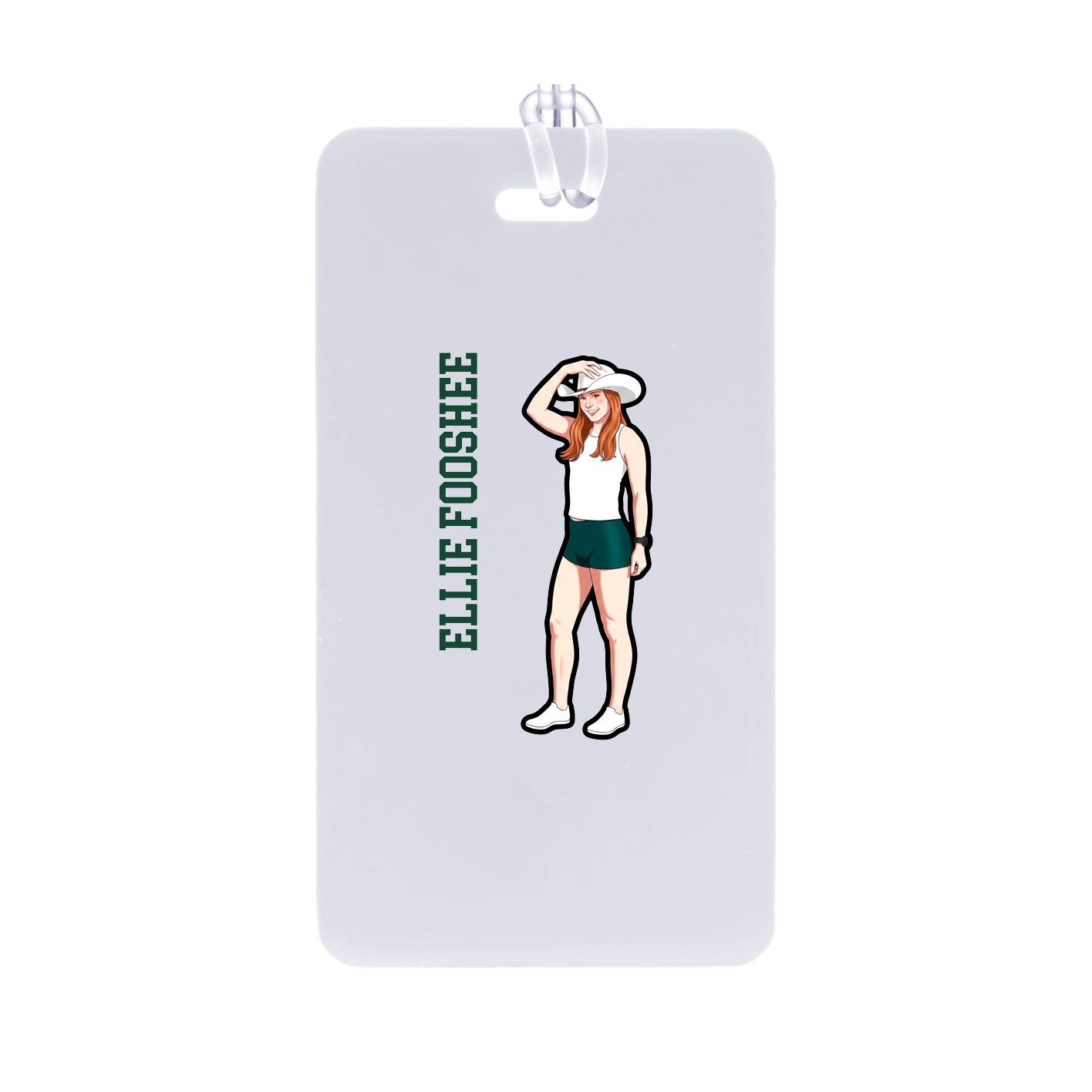 Bag Tag — Name Vertical in Classic