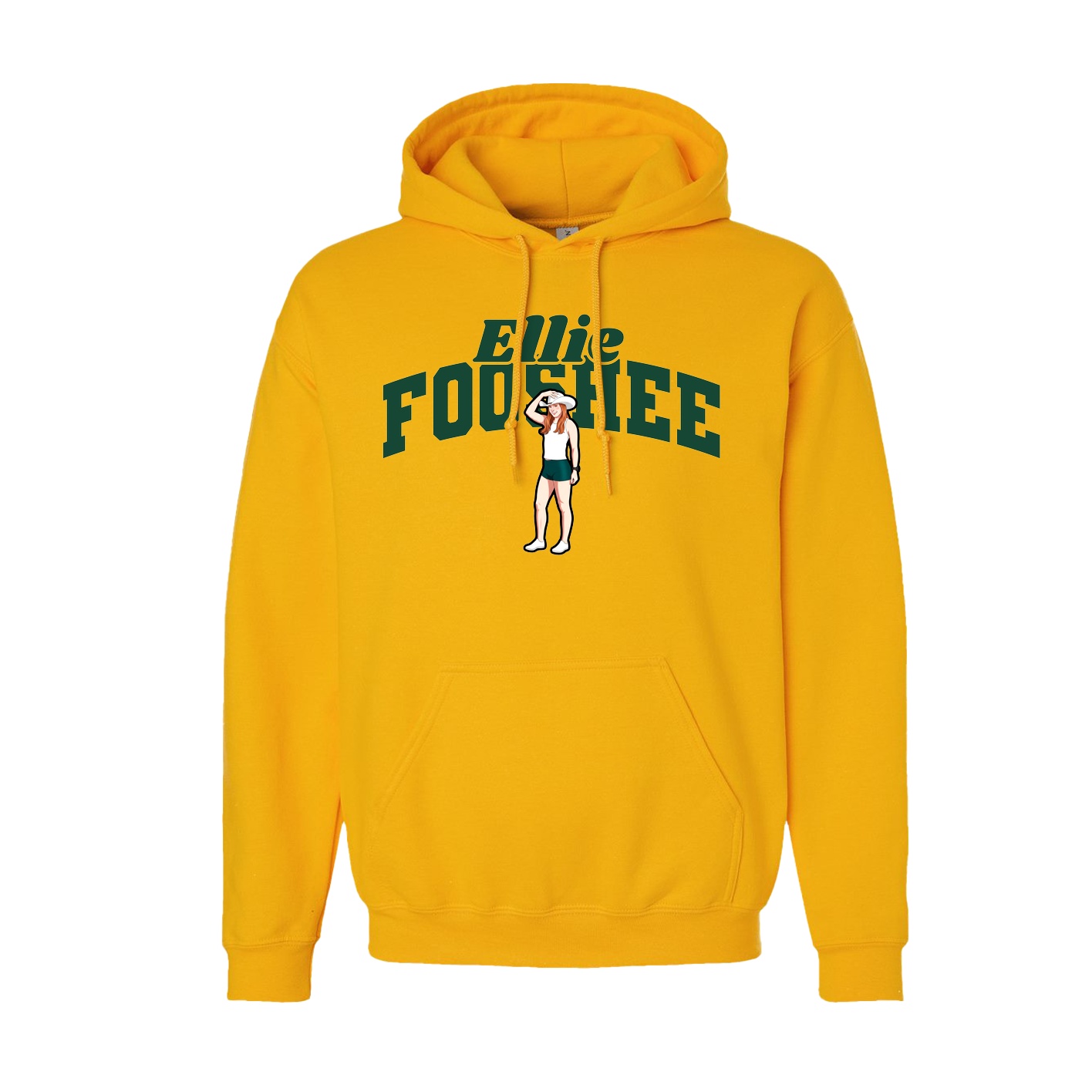 Youth Hoodie — Signature Arch in Gold