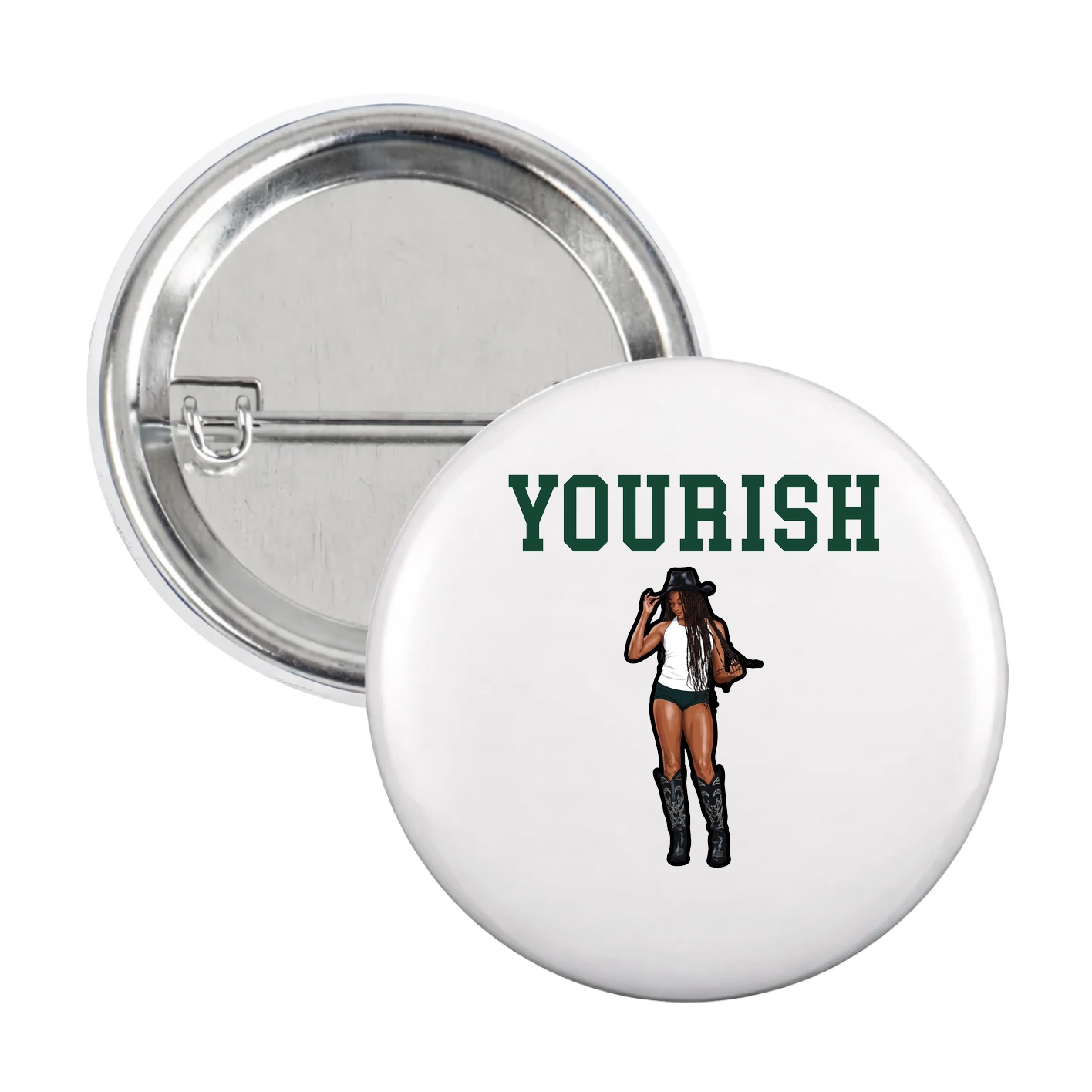 Game Day Button — Shirsey in White