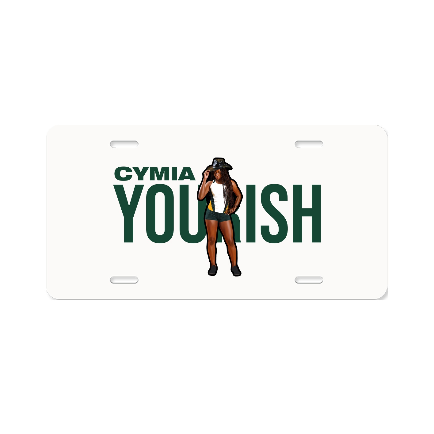 License Plate — Player Name in Classic