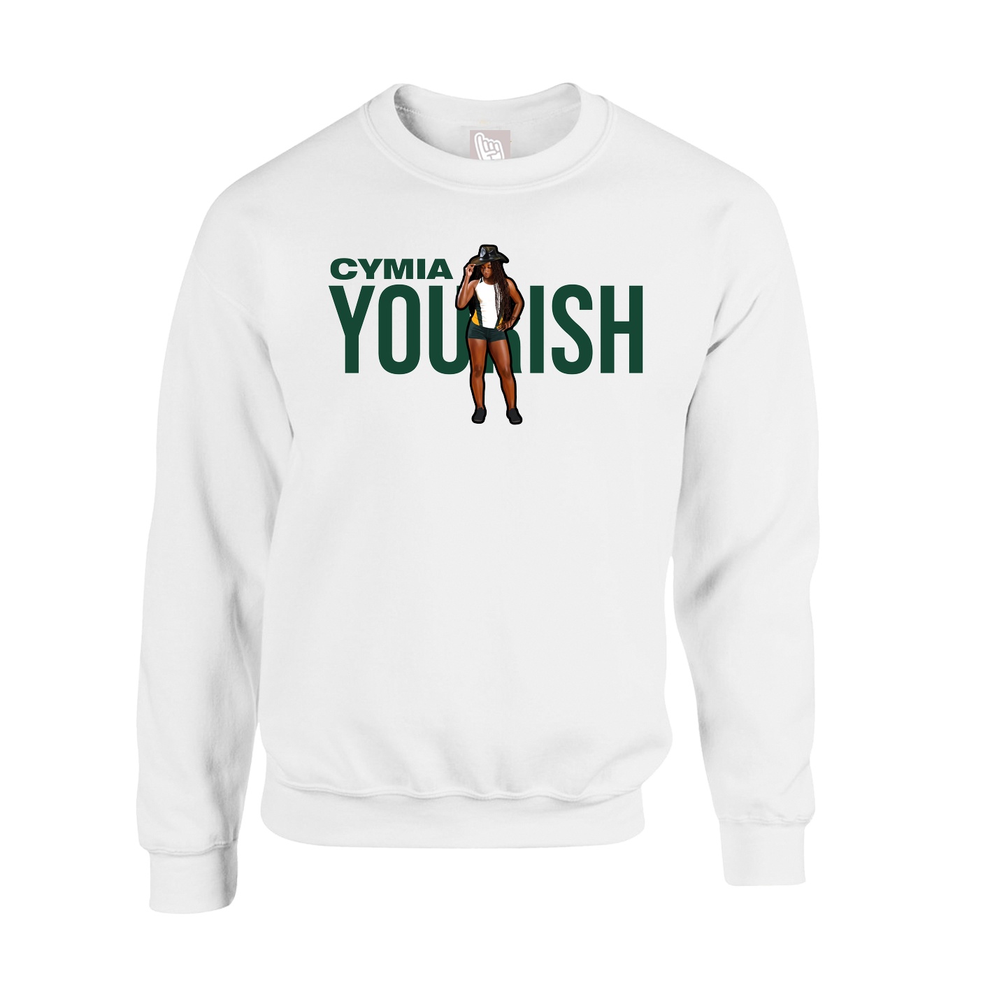 Fleece Crew — Player Name in White
