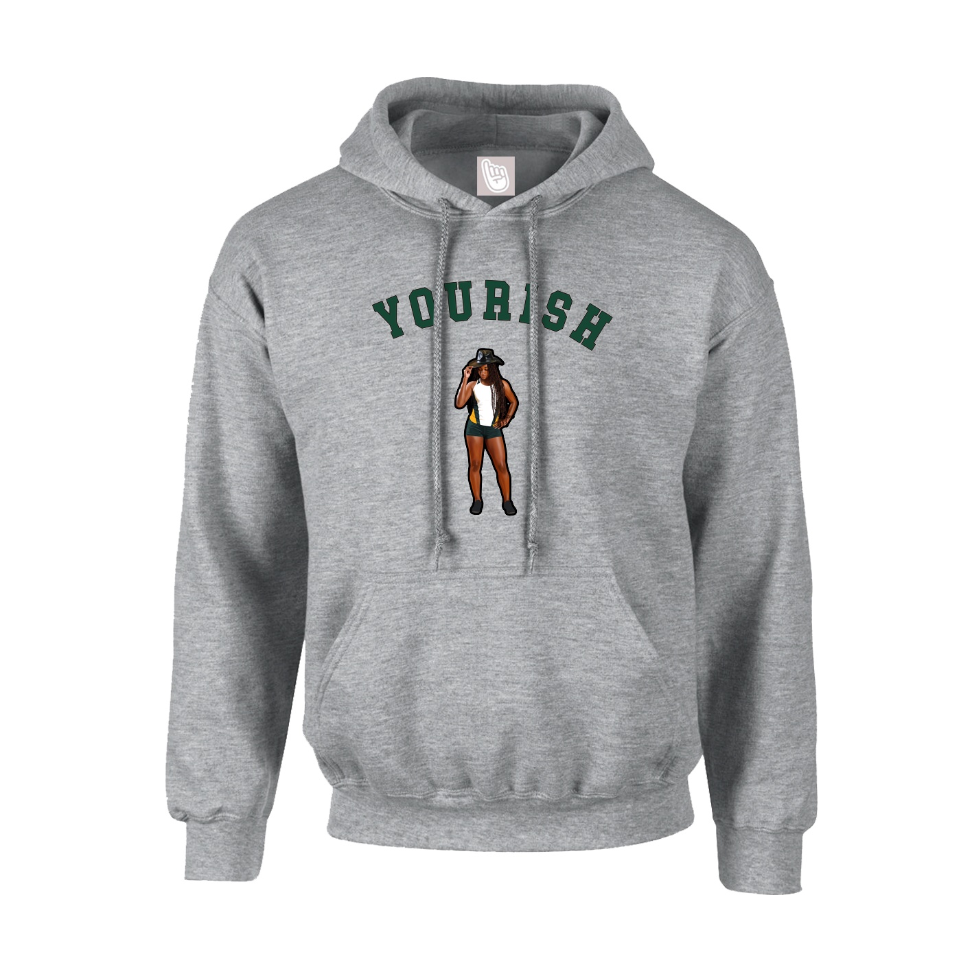 Youth Hoodie — Shirsey Arch in Grey