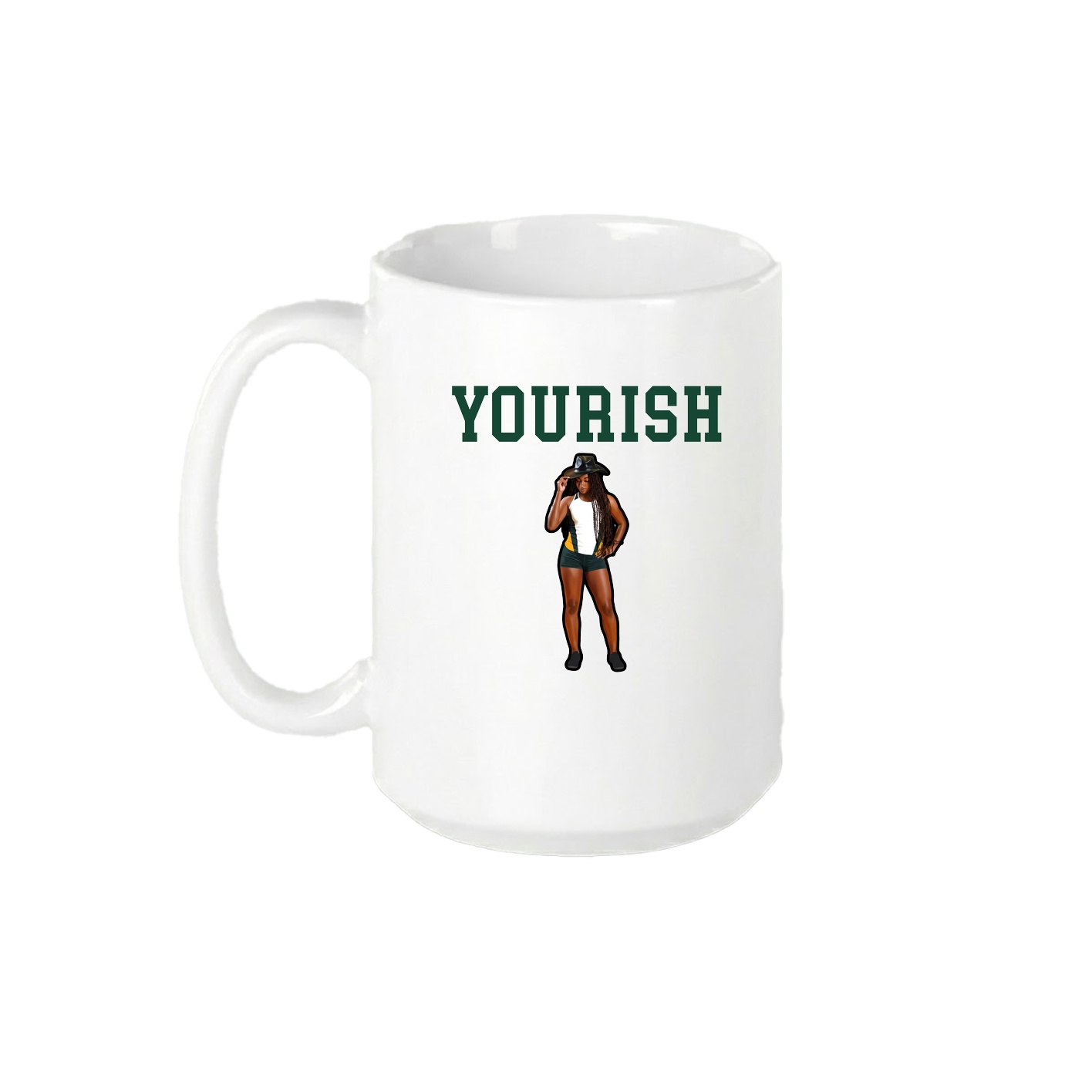 15oz Coffee Mug — Shirsey in White