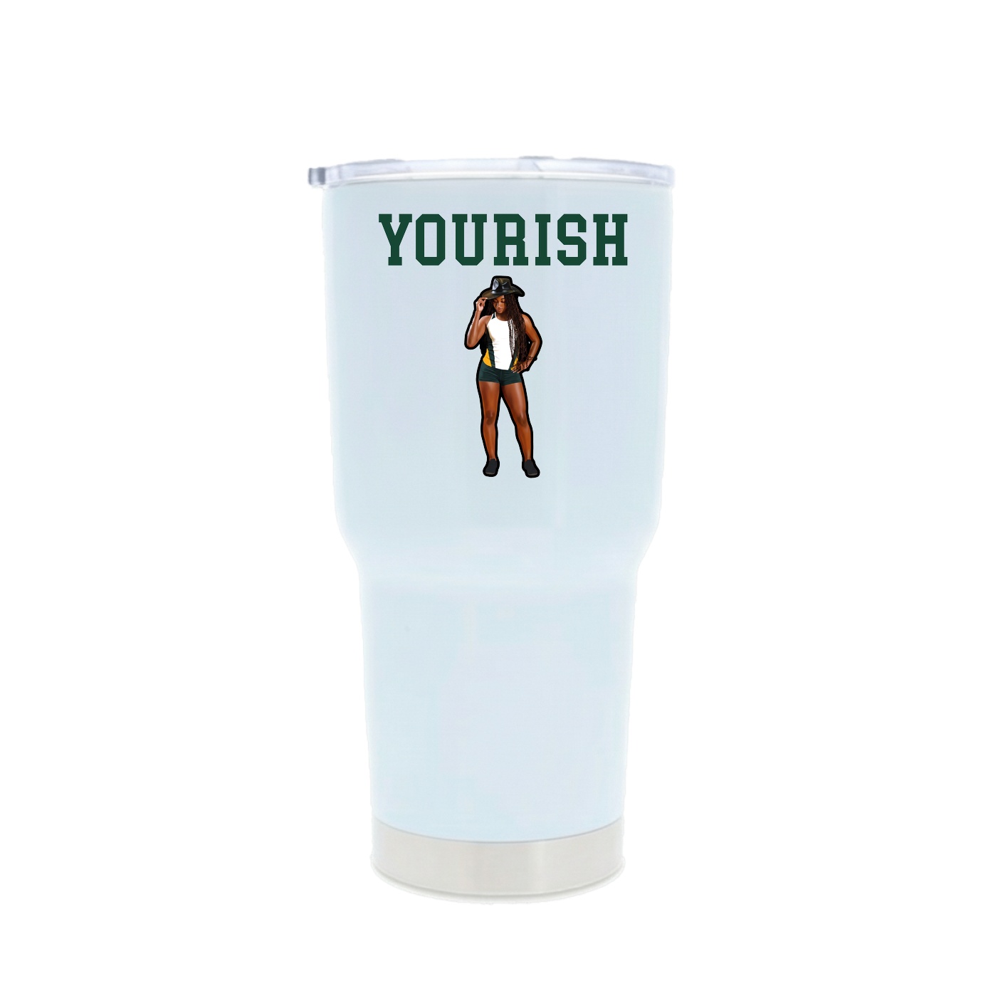 30oz Stainless Steel Tumbler — Shirsey in White