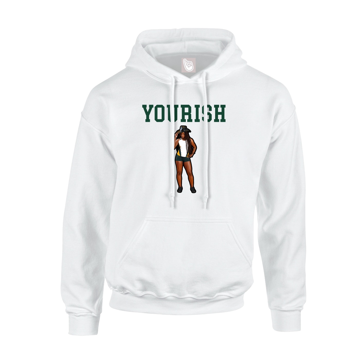 Youth Hoodie — Shirsey in White