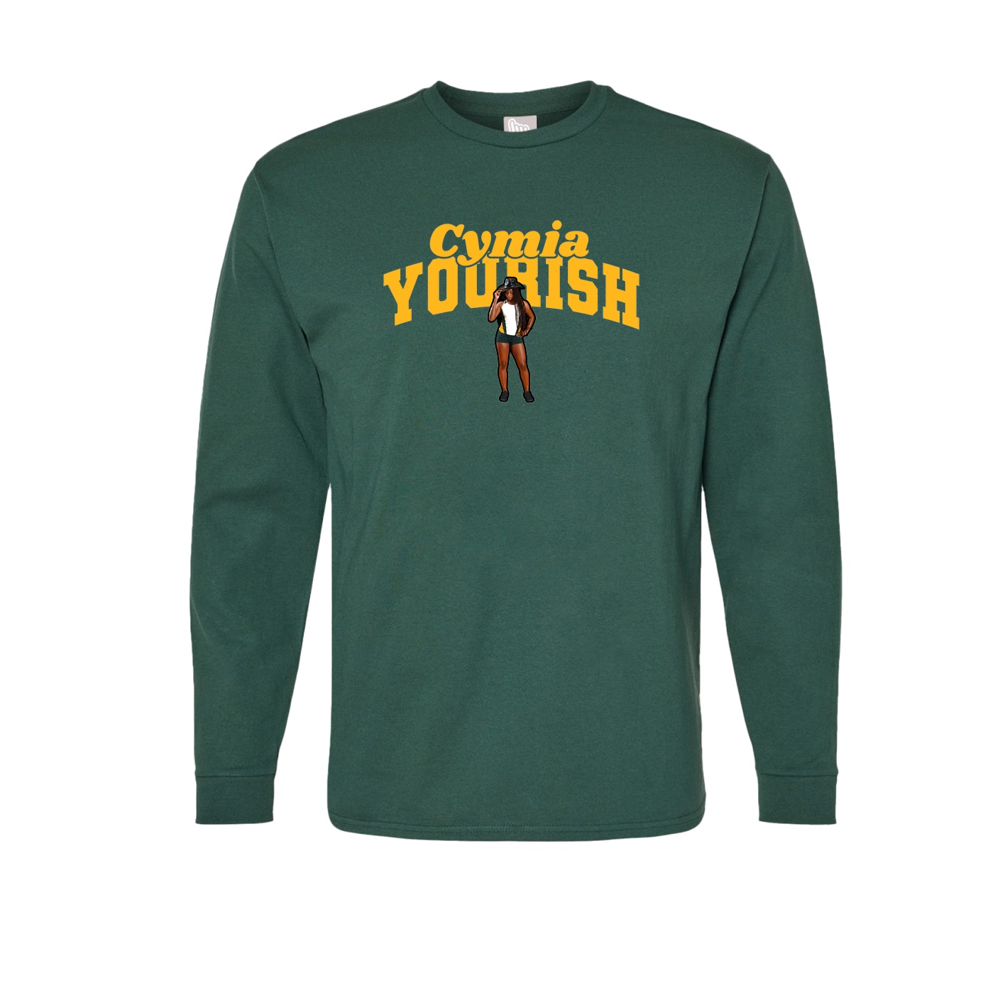 Long Sleeve Tee — Signature Arch in Green