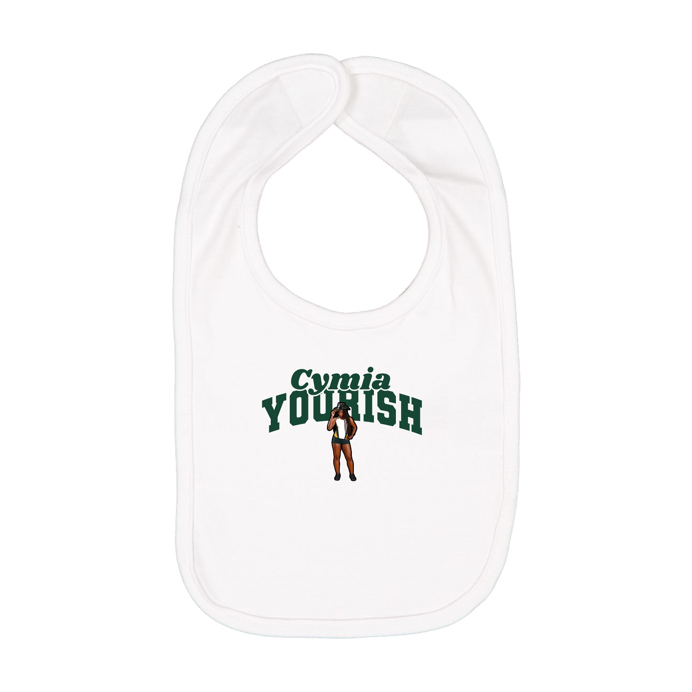 Infant Bib — Signature Arch in White
