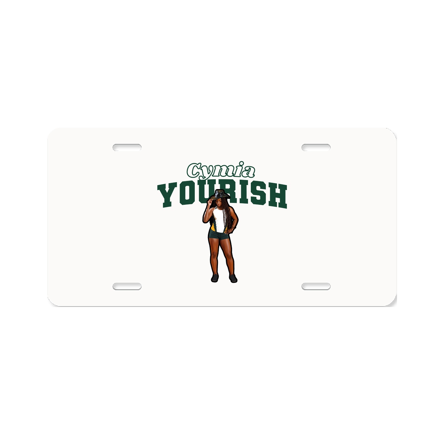 License Plate — Name Arch in Classic