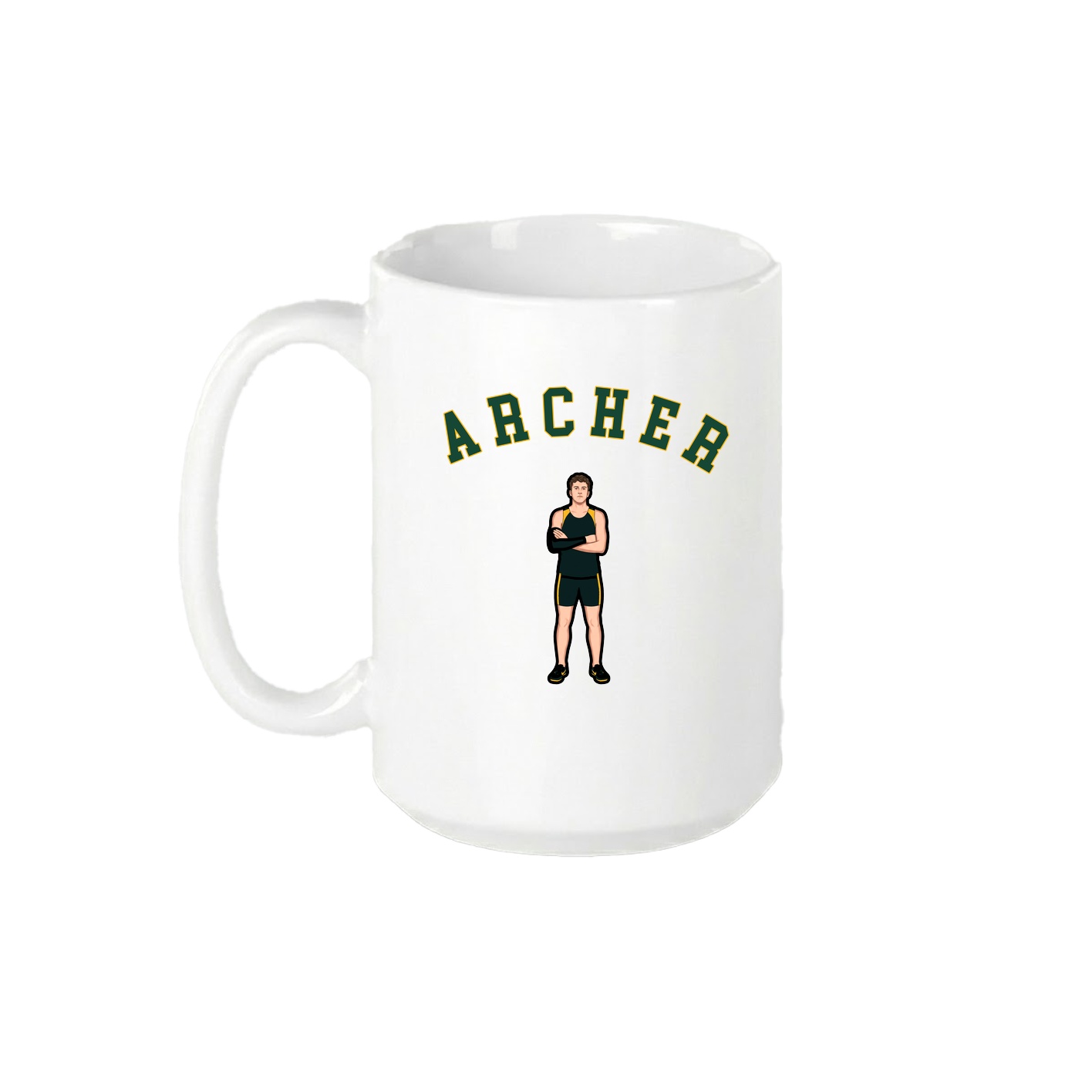15oz Coffee Mug — Shirsey Arch in White