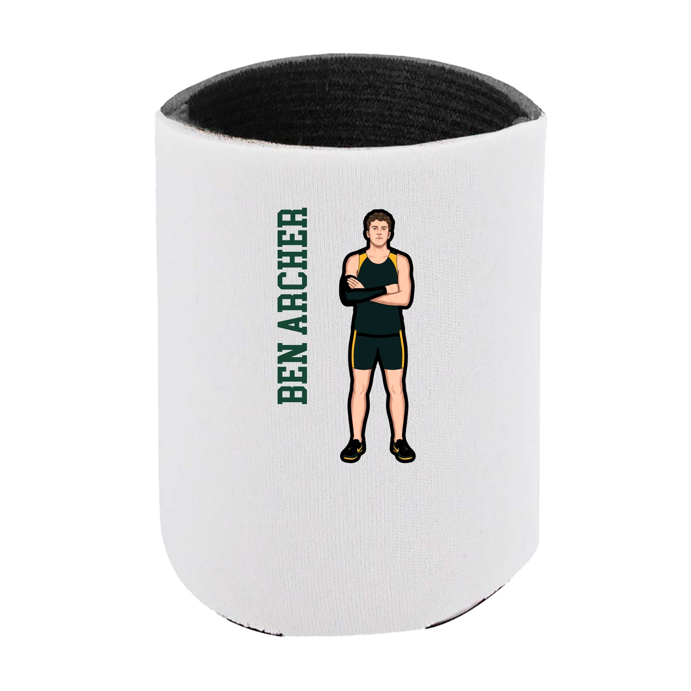 Can Holder — Name Vertical in White