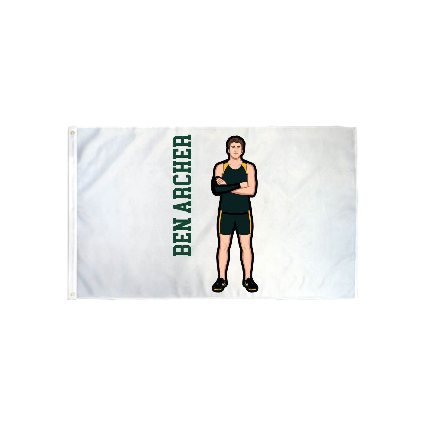 3x5 Flag — Name Vertical in Classic