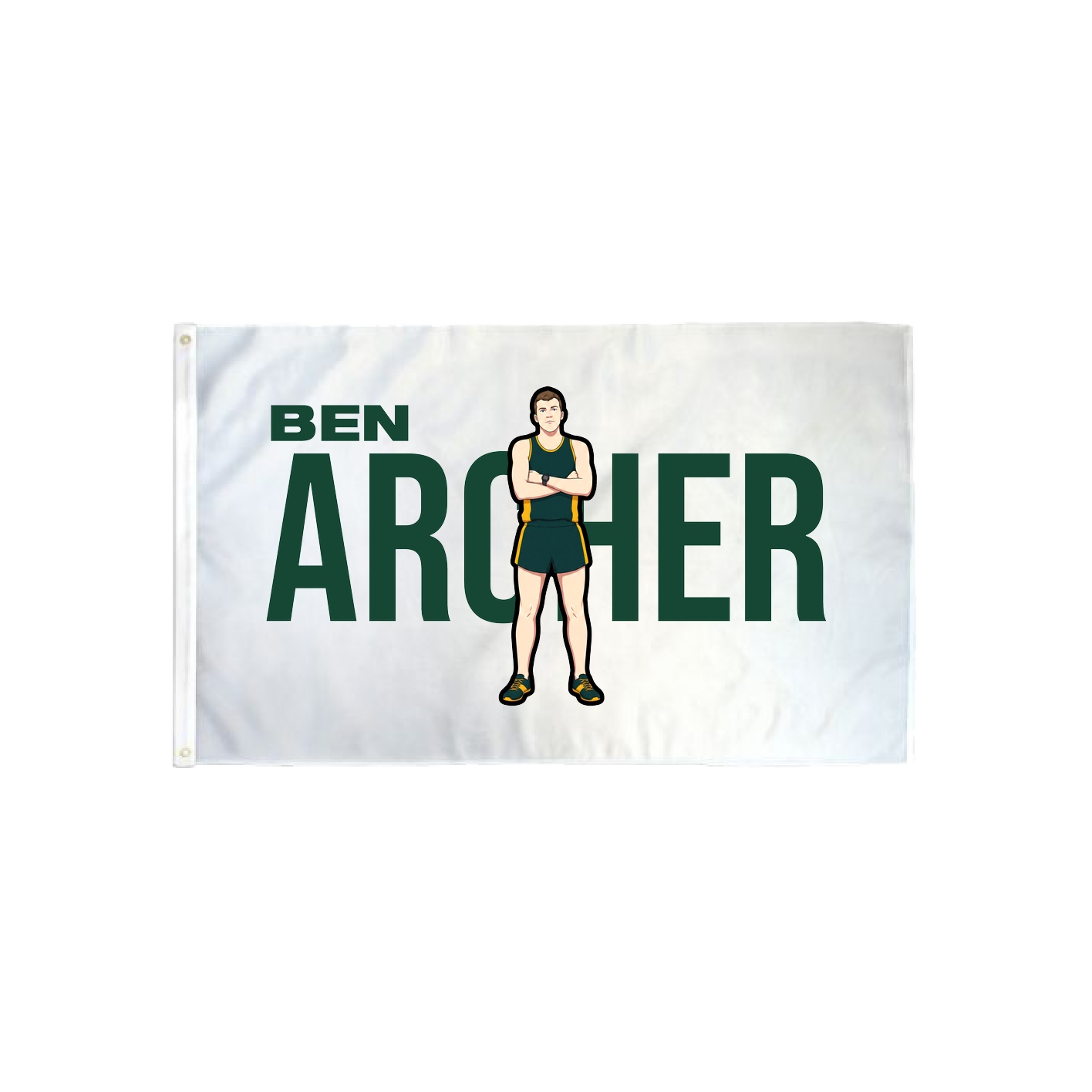 3x5 Flag — Player Name in Classic