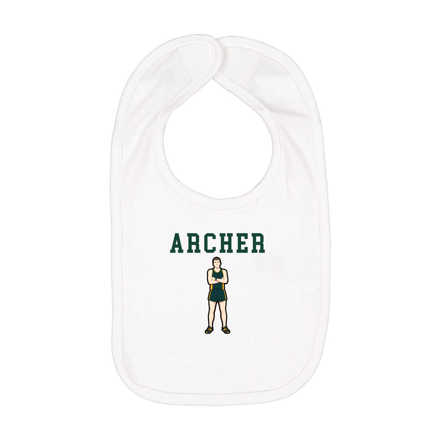 Infant Bib — Shirsey in White
