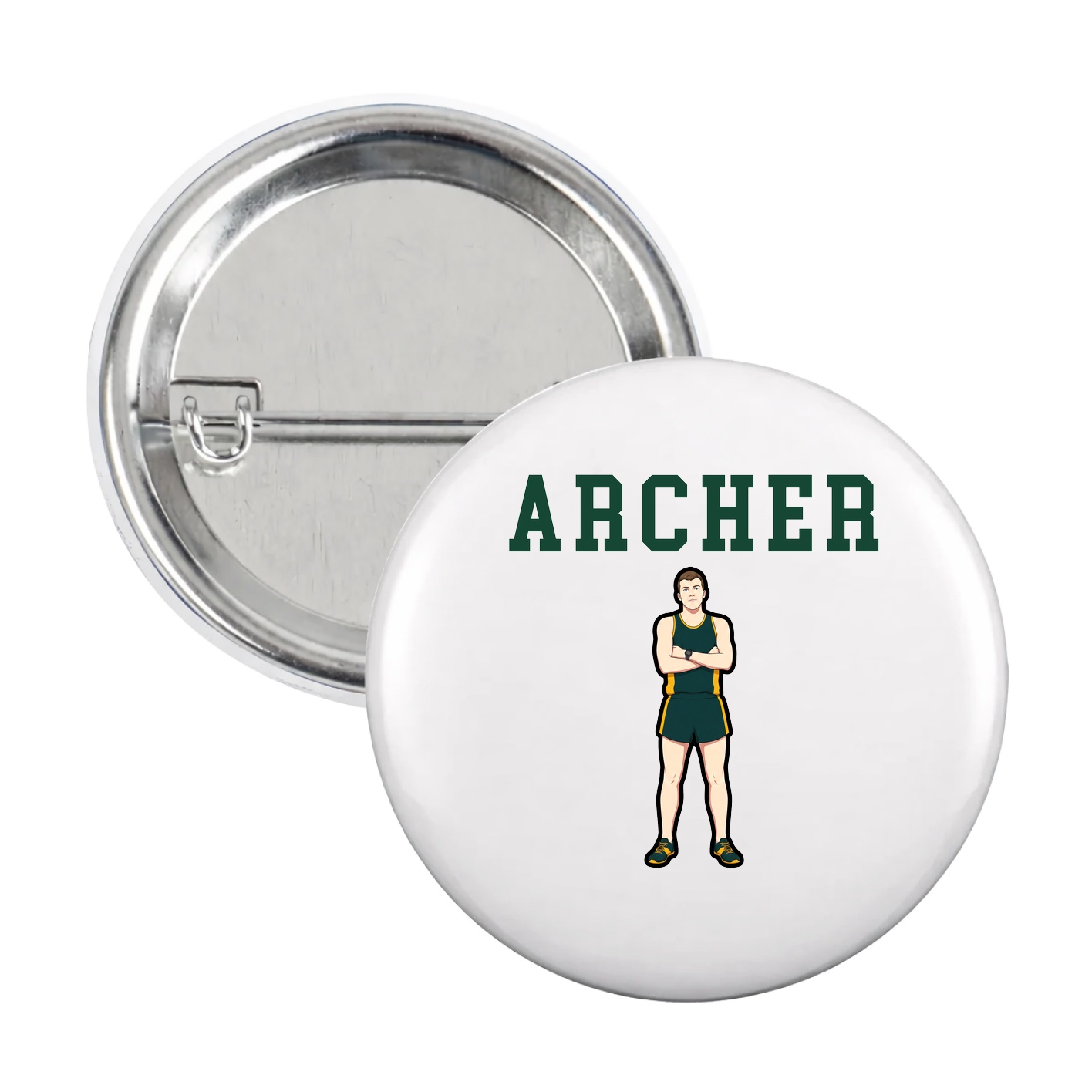 Game Day Button — Shirsey in White