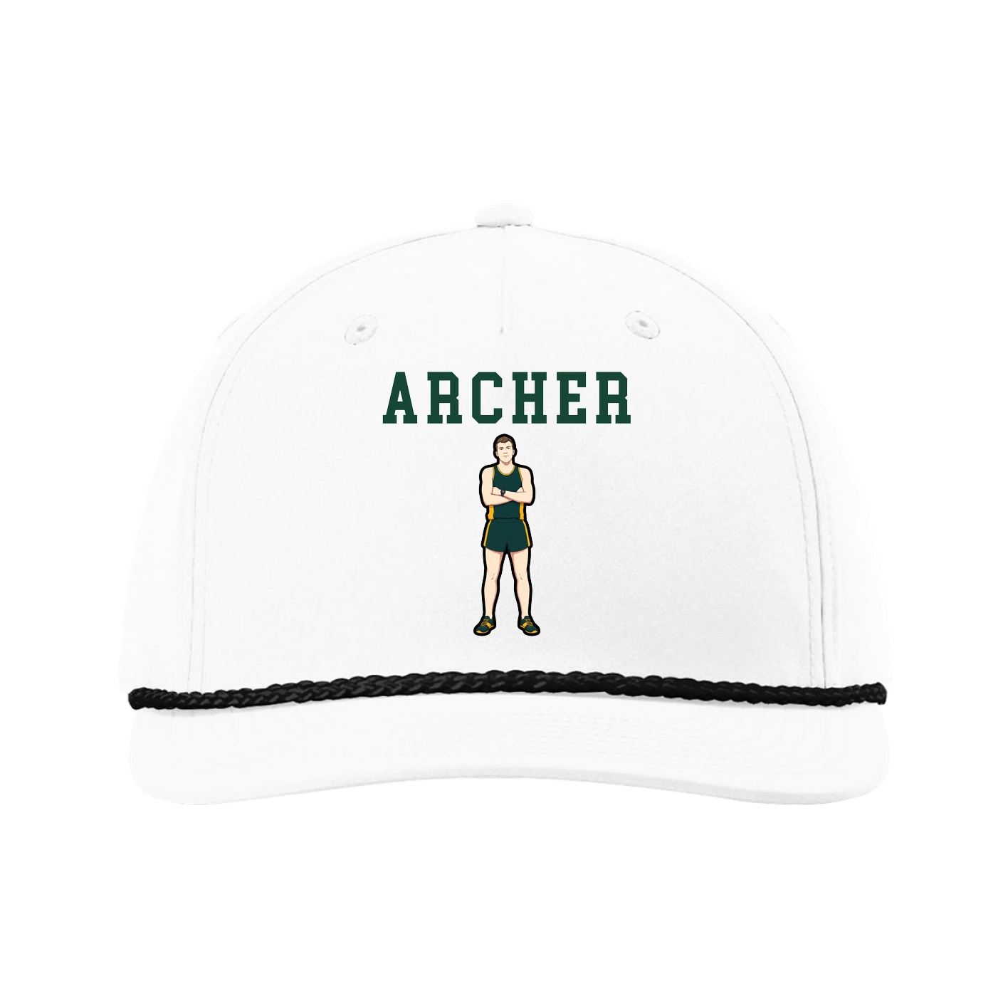 Five-Panel Classic Rope Cap — Shirsey in White