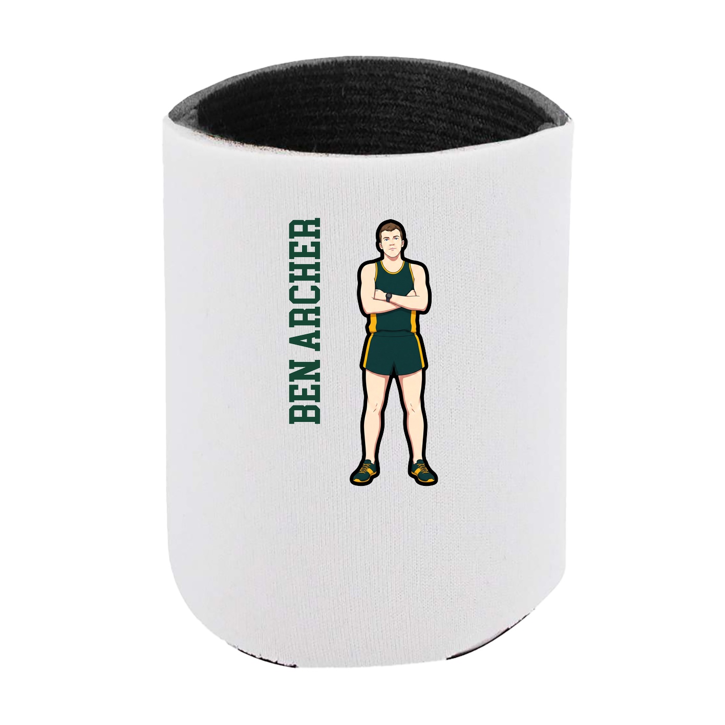 Can Holder — Name Vertical in White