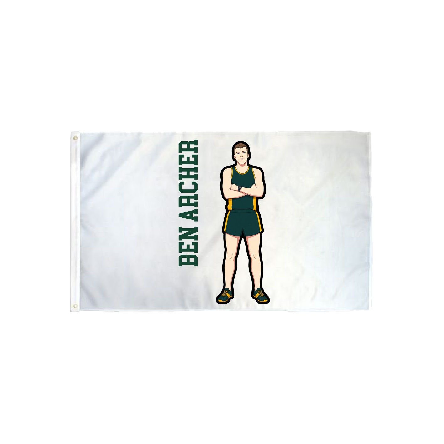 3x5 Flag — Name Vertical in Classic