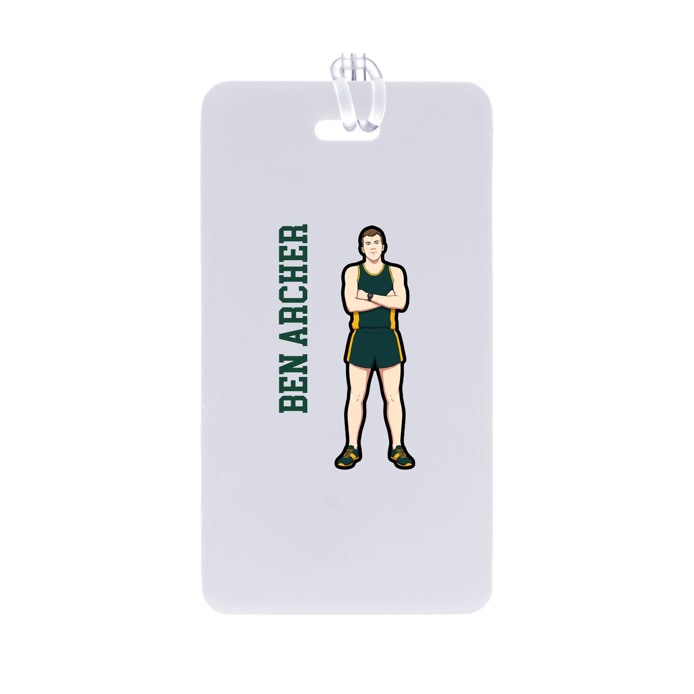 Bag Tag — Name Vertical in Classic