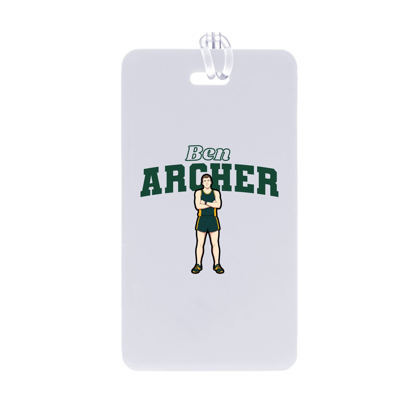 Bag Tag — Name Arch in Classic