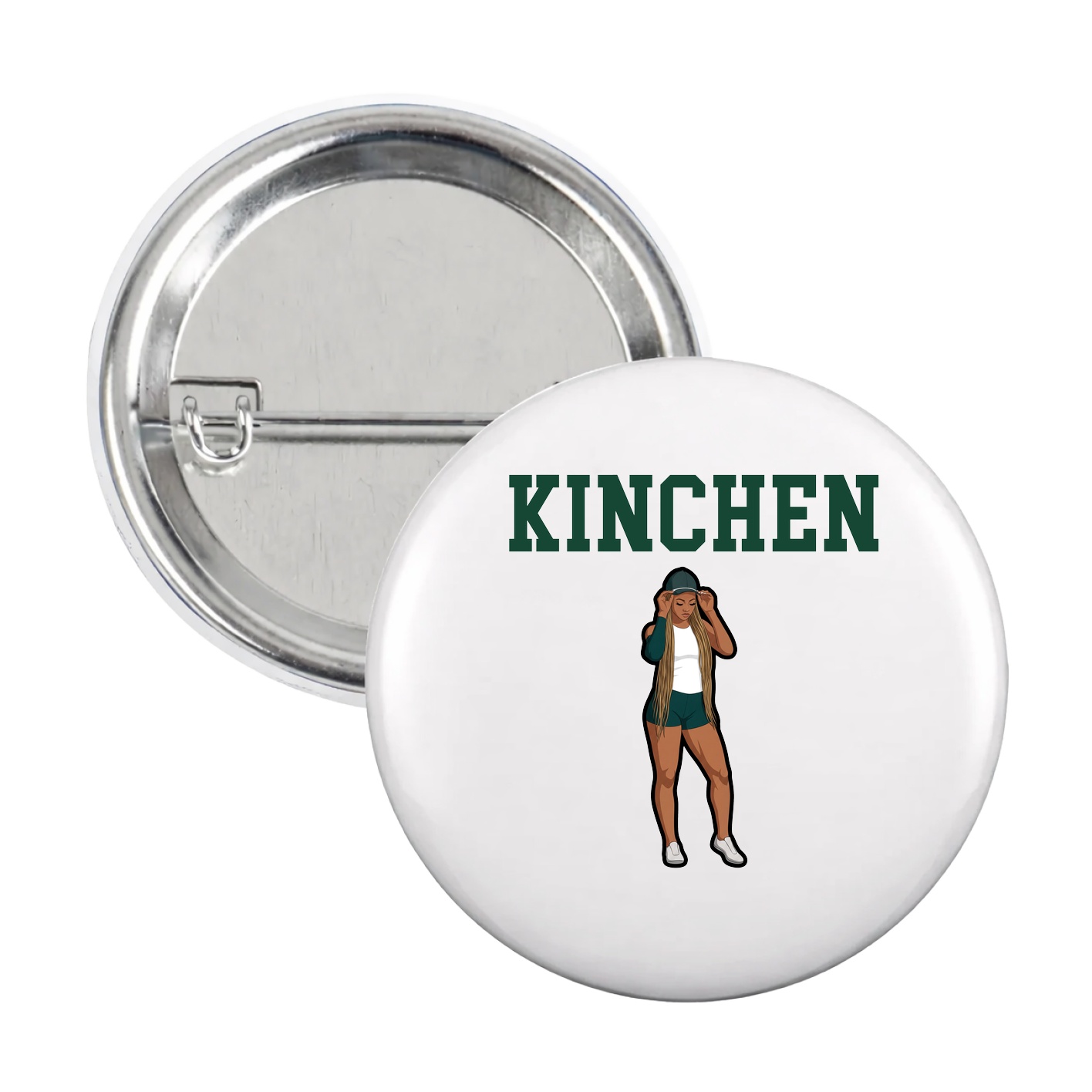 Game Day Button — Shirsey in White