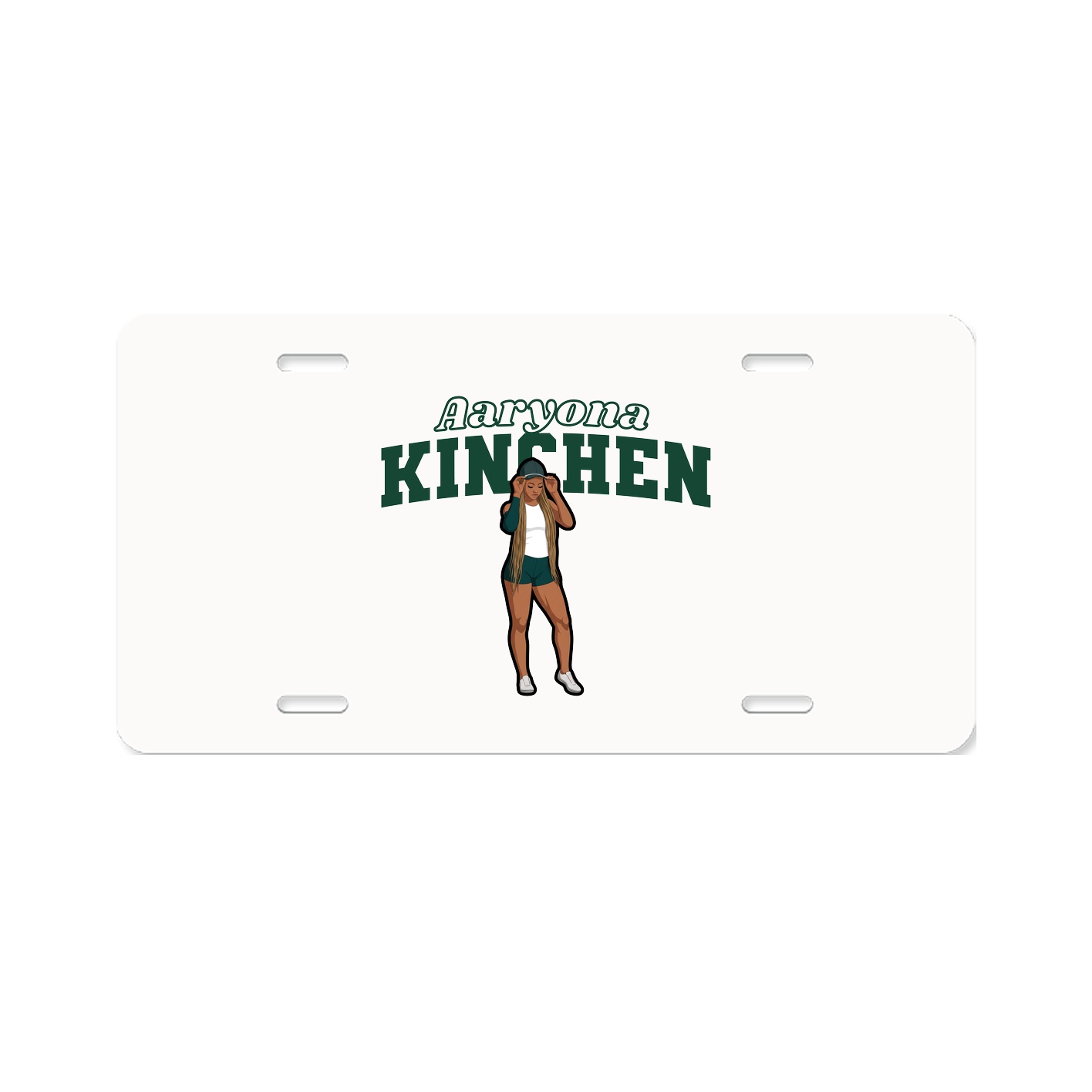 License Plate — Name Arch in Classic