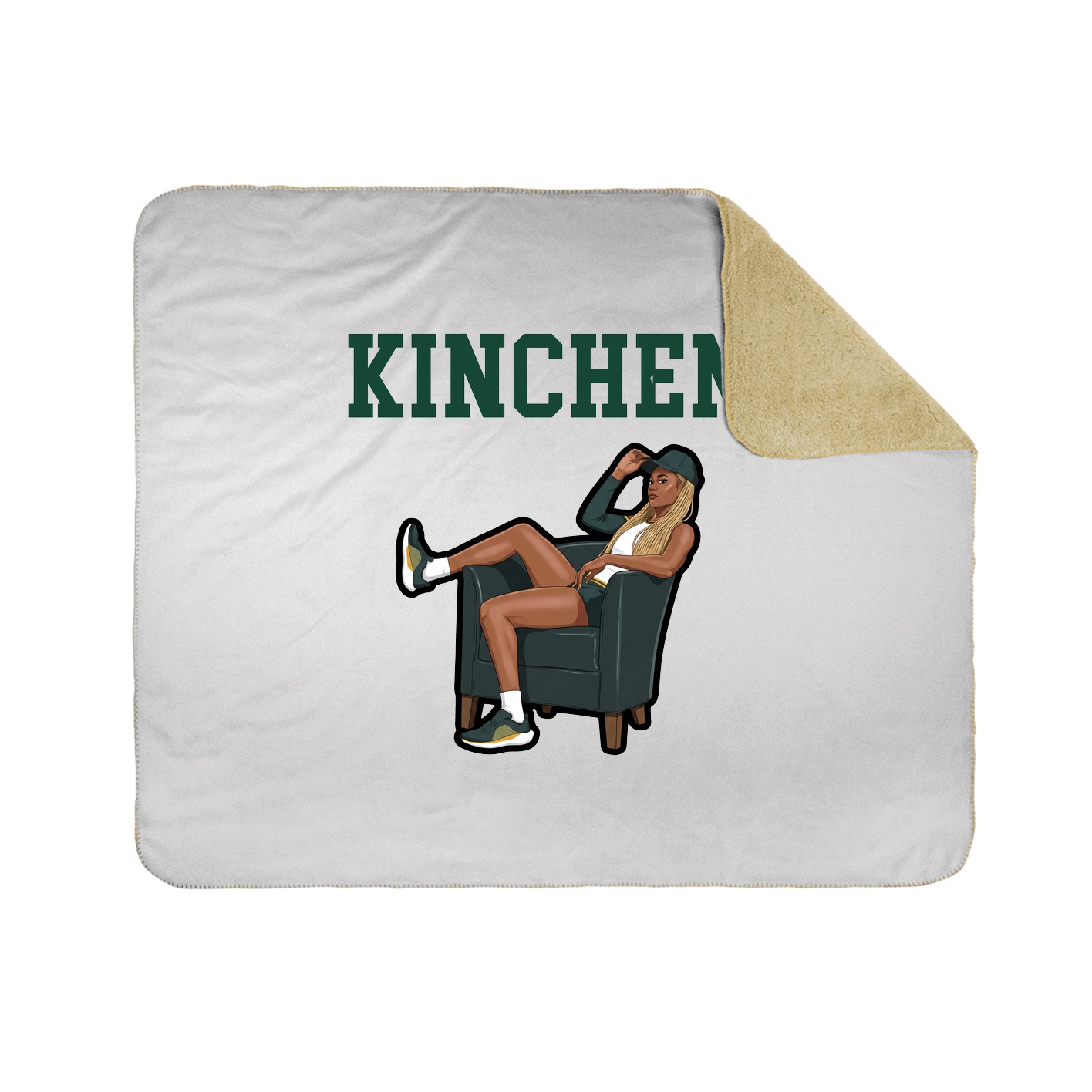 Throw Blanket — Shirsey in White