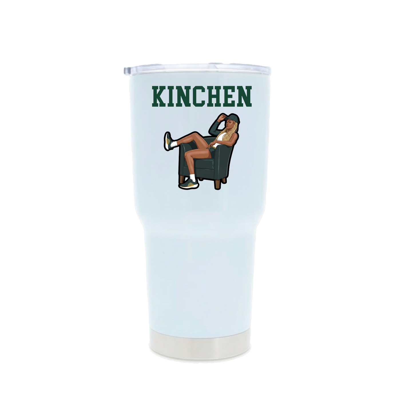 30oz Stainless Steel Tumbler — Shirsey in White