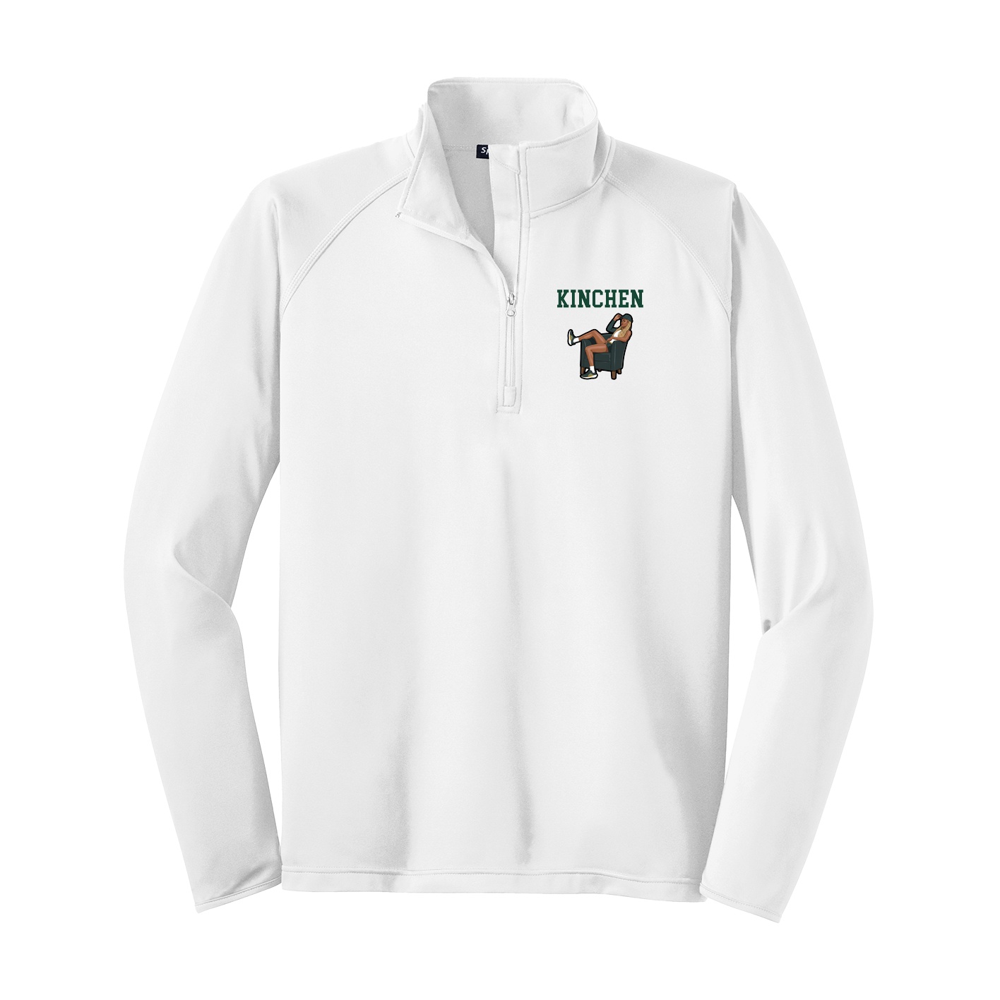 Q-Zip Pullover — Shirsey in White