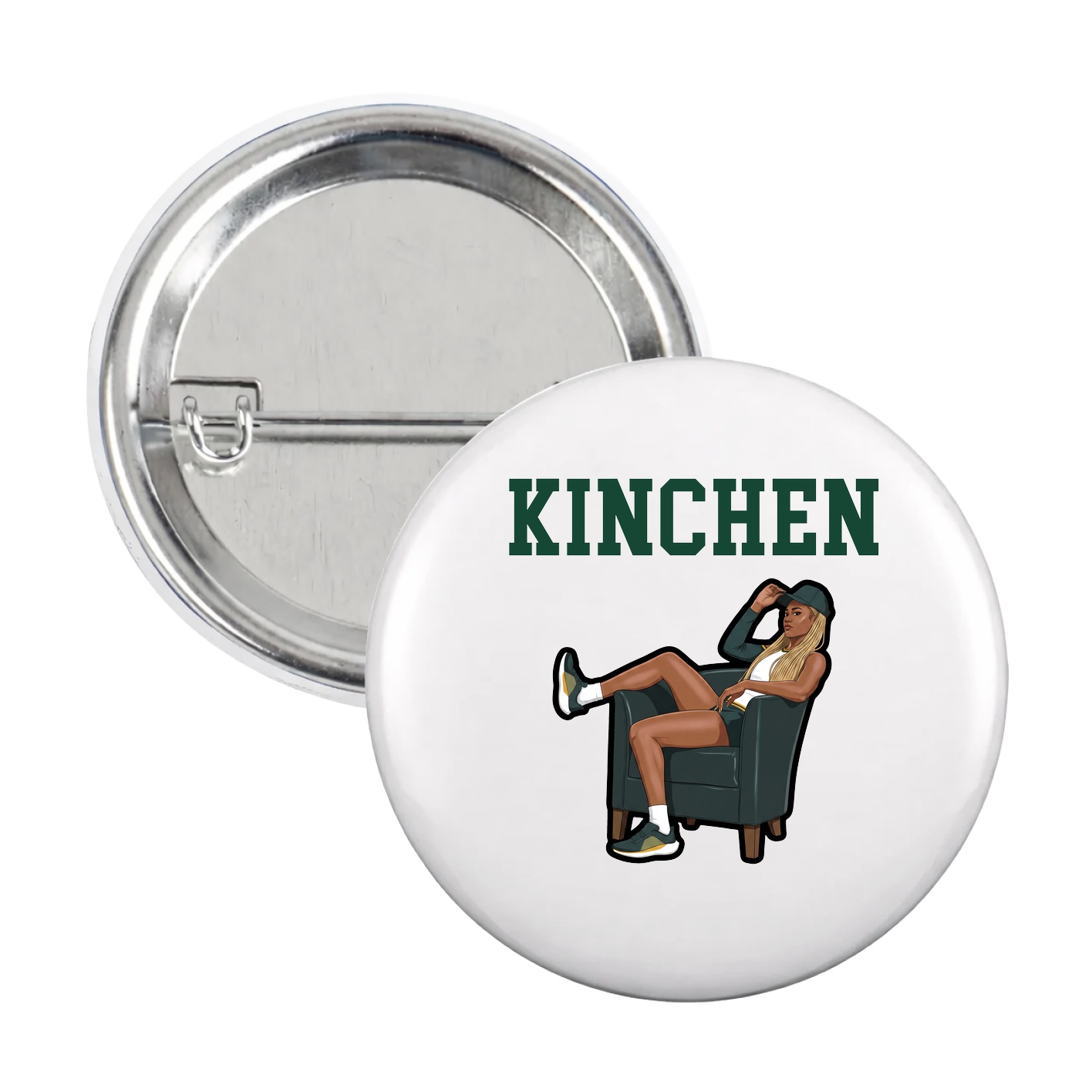 Game Day Button — Shirsey in White