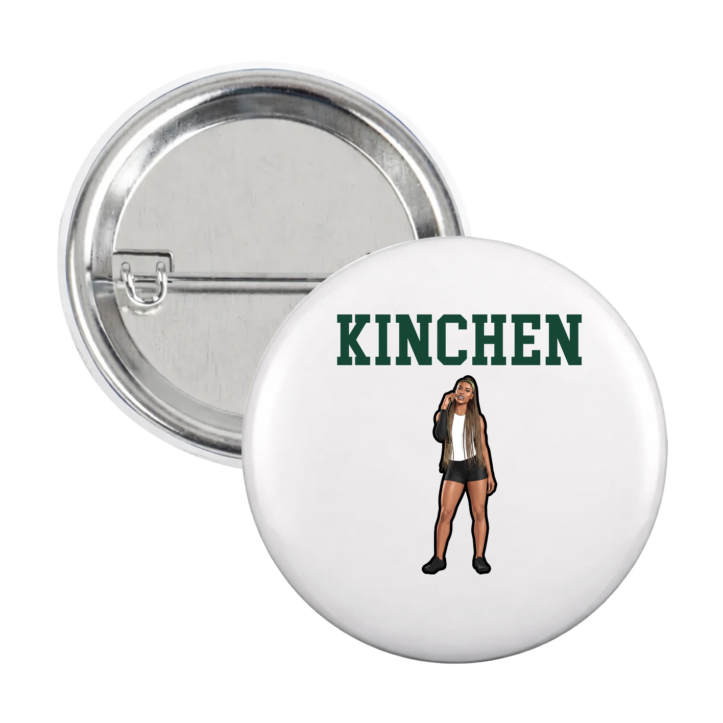 Game Day Button — Shirsey in White