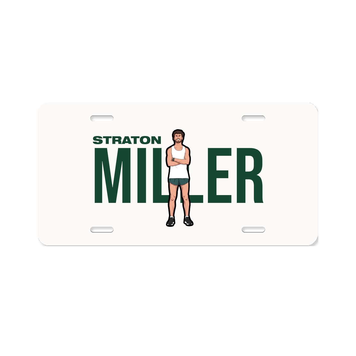 License Plate — Player Name in Classic