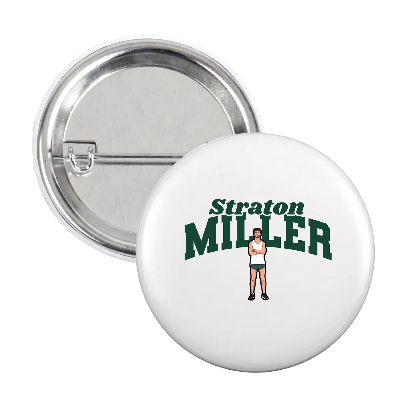Game Day Button — Signature Arch in White
