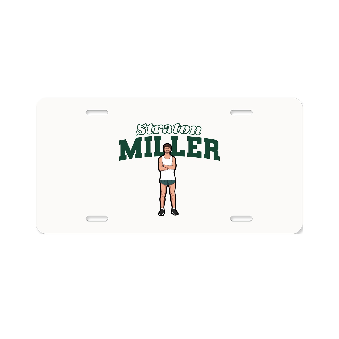 License Plate — Name Arch in Classic