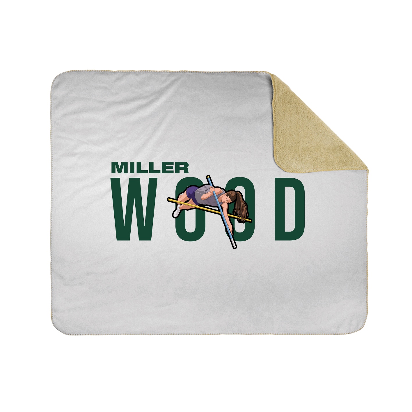 Throw Blanket — Player Name in White