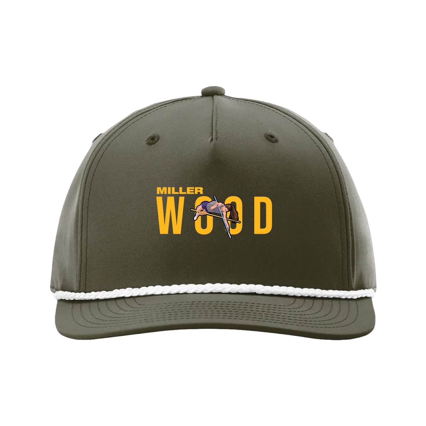 Five-Panel Classic Rope Cap — Player Name in Green