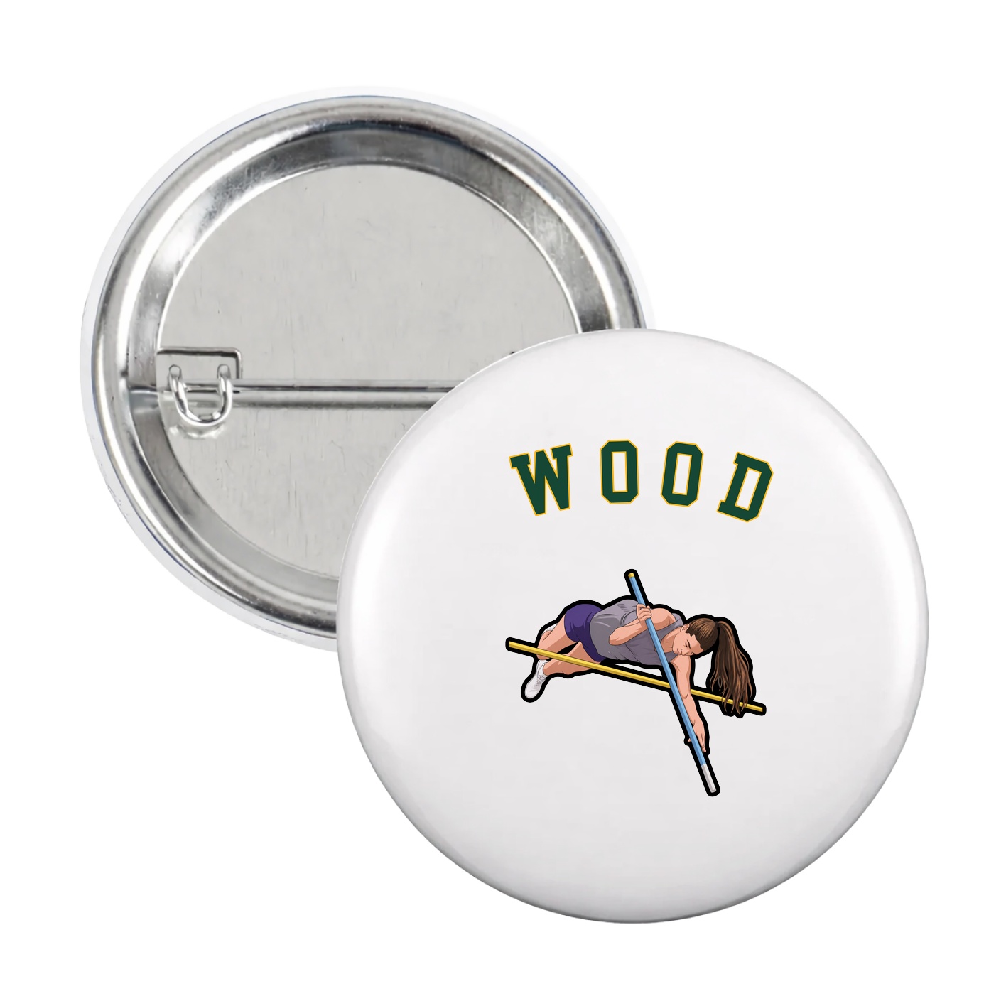 Game Day Button — Shirsey Arch in White