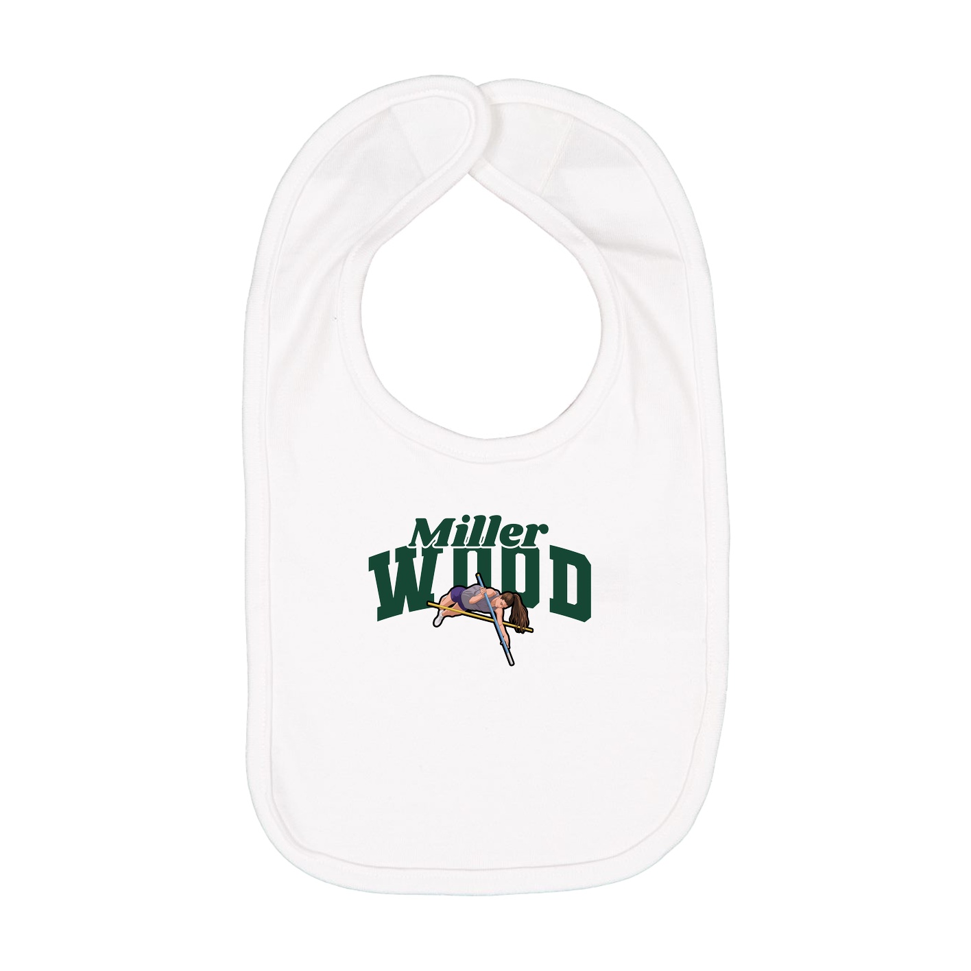 Infant Bib — Signature Arch in White