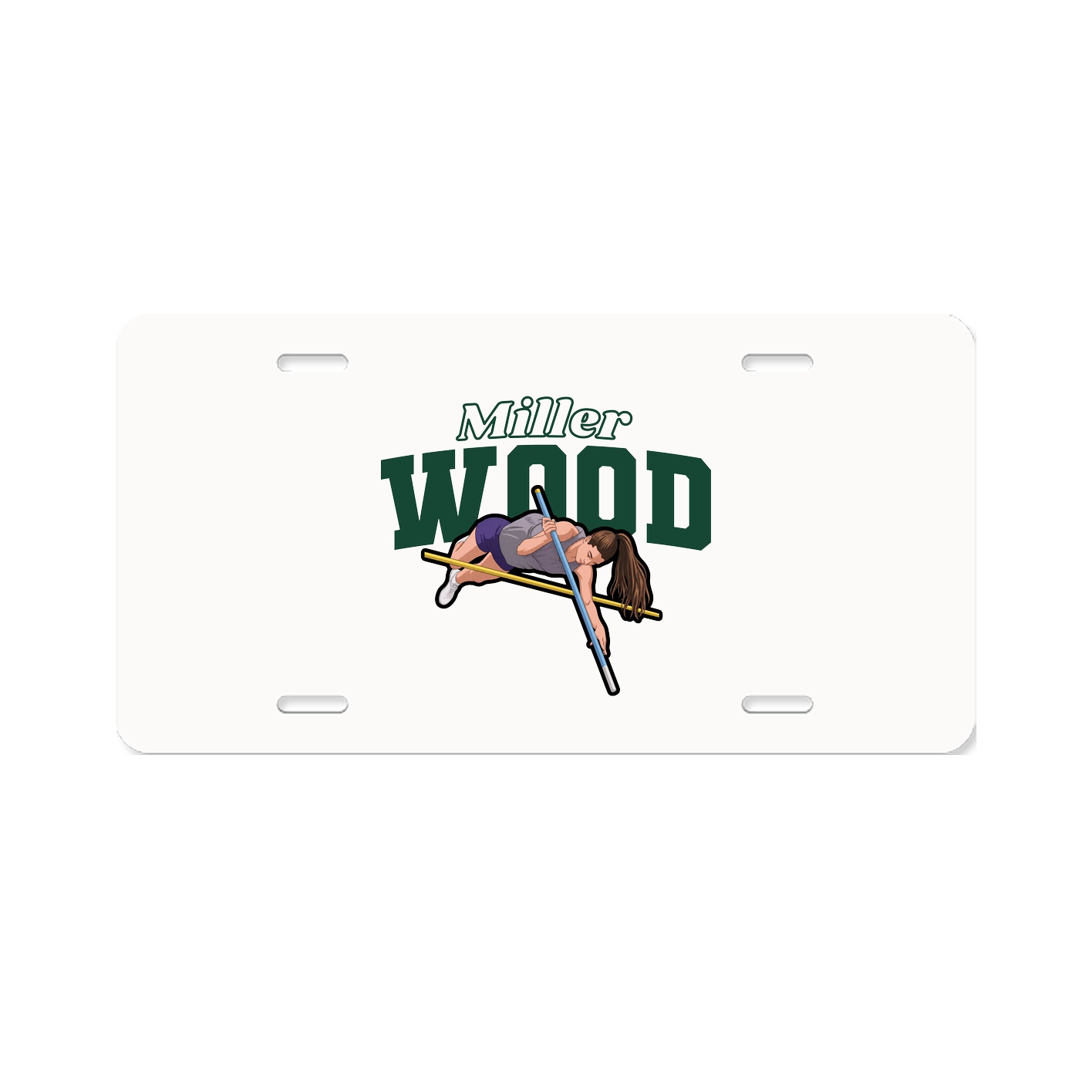 License Plate — Name Arch in Classic